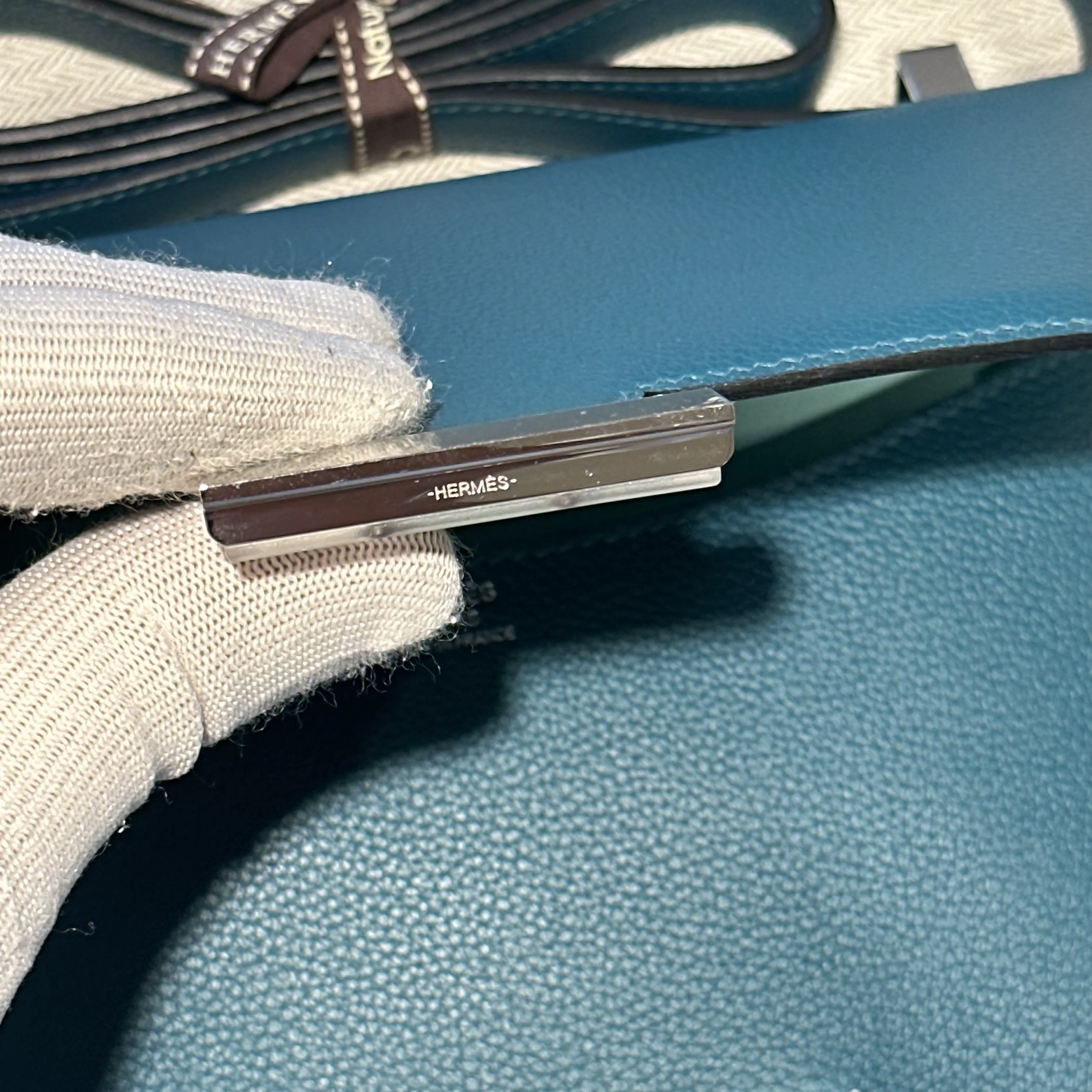 Hermes Constance 24 cm Evercolor Leather PHW миниатюра 6
