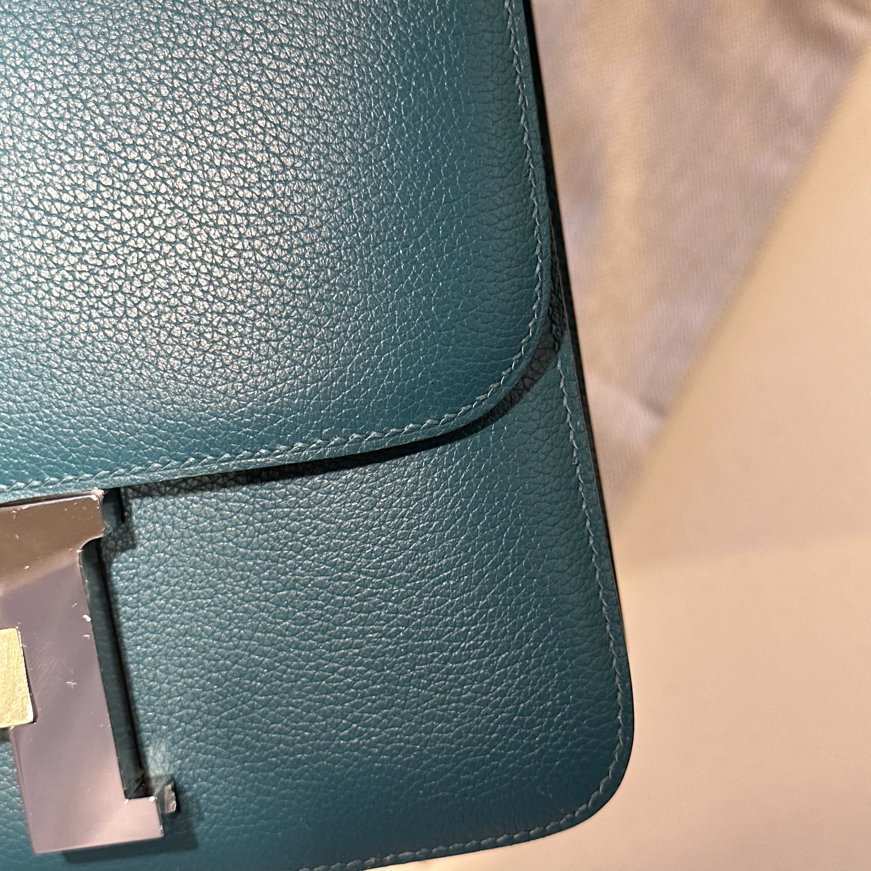 Hermes Constance 24 cm Evercolor Leather PHW миниатюра 9