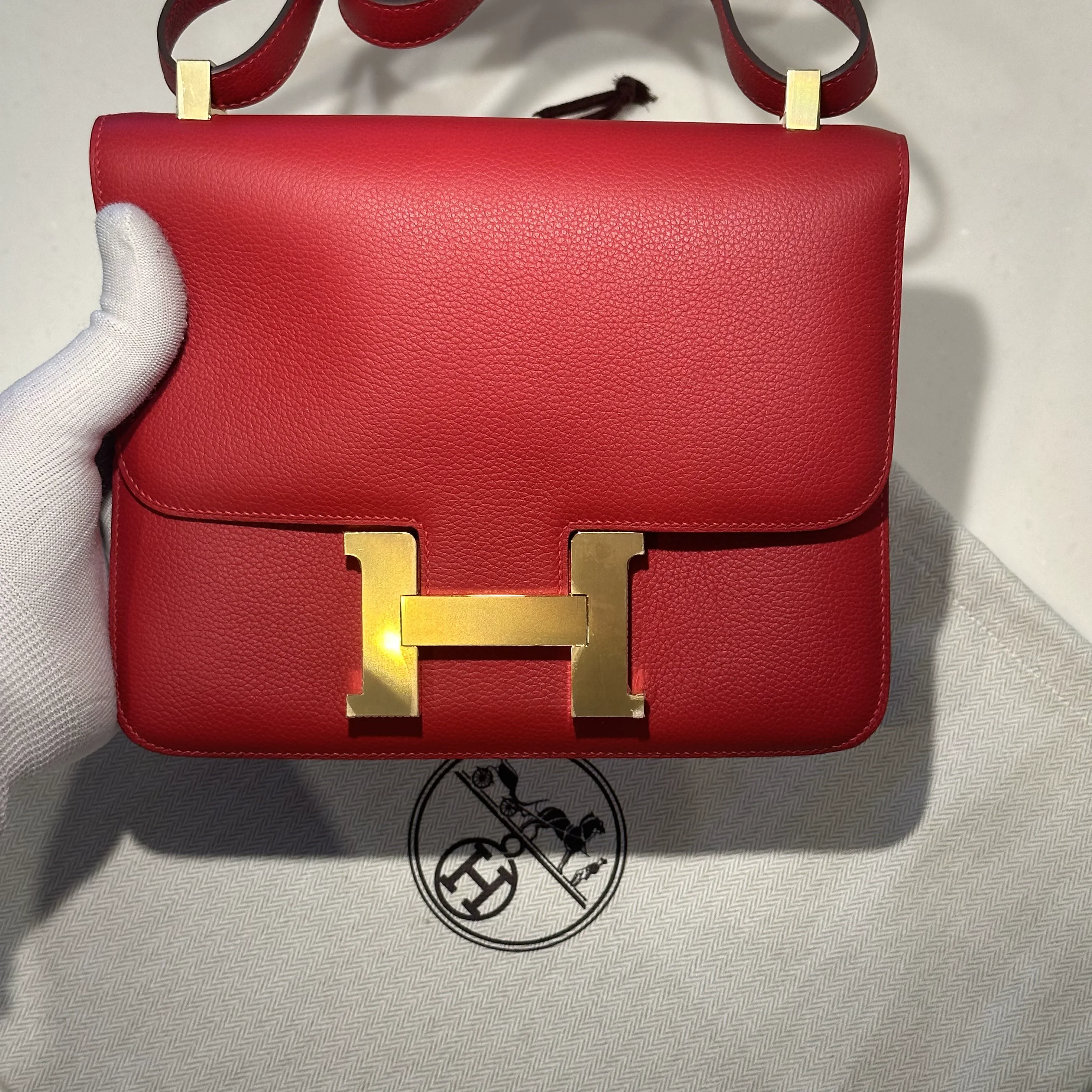 Hermes Constance 24 cm Evercolor Leather GHW миниатюра 7