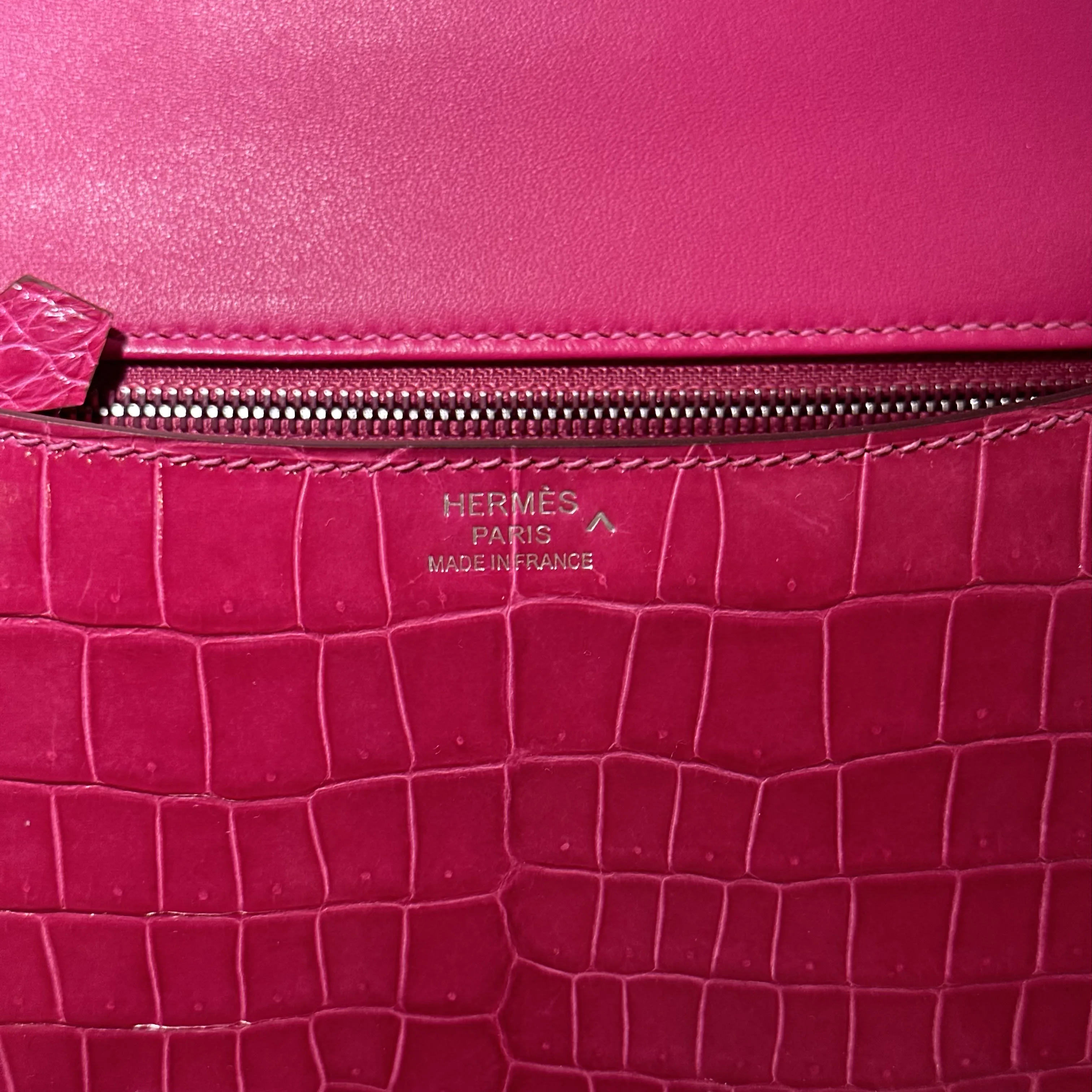 Hermes Constance 24 cm Porosus Crocodile Leather PHW миниатюра 9