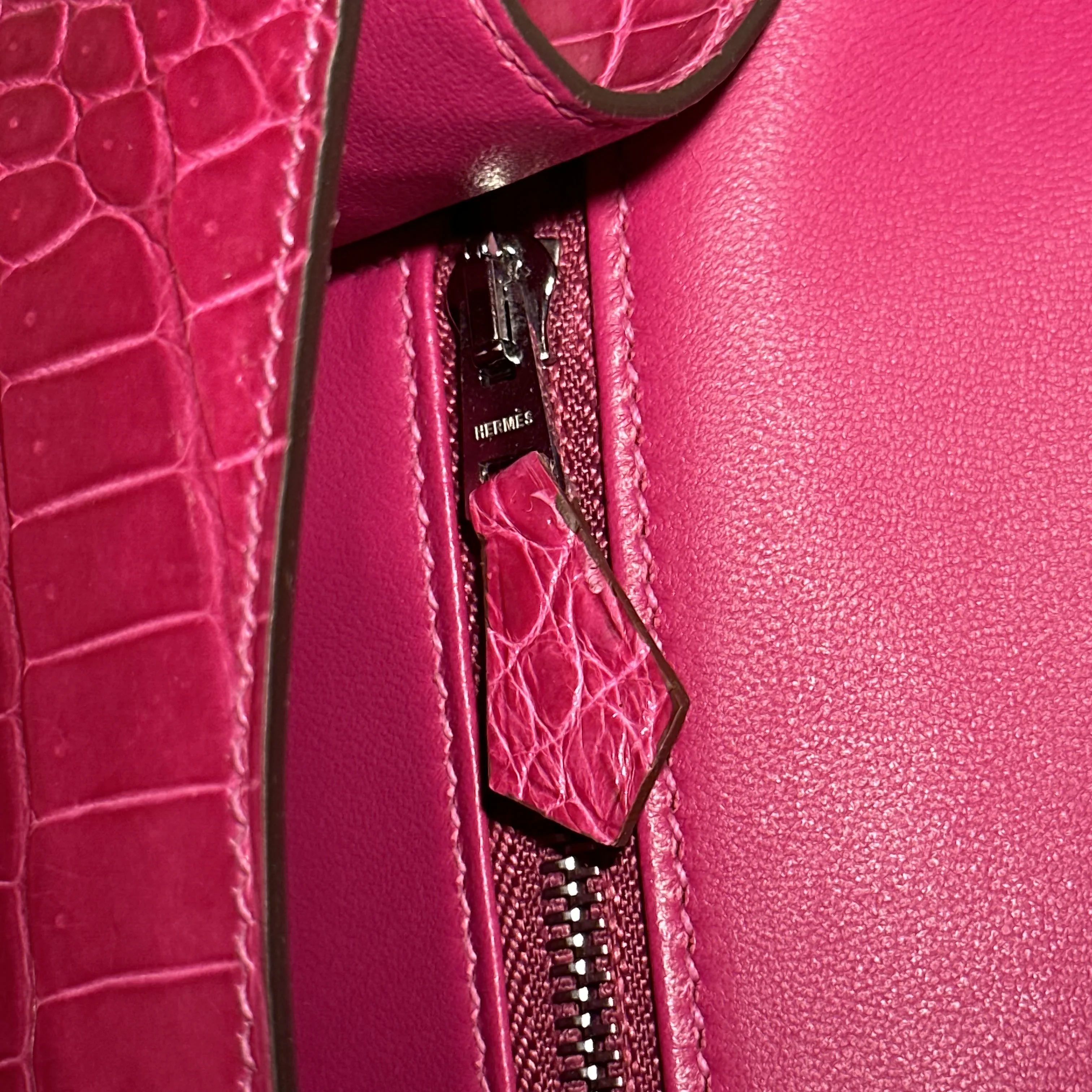 Hermes Constance 24 cm Porosus Crocodile Leather PHW миниатюра 7