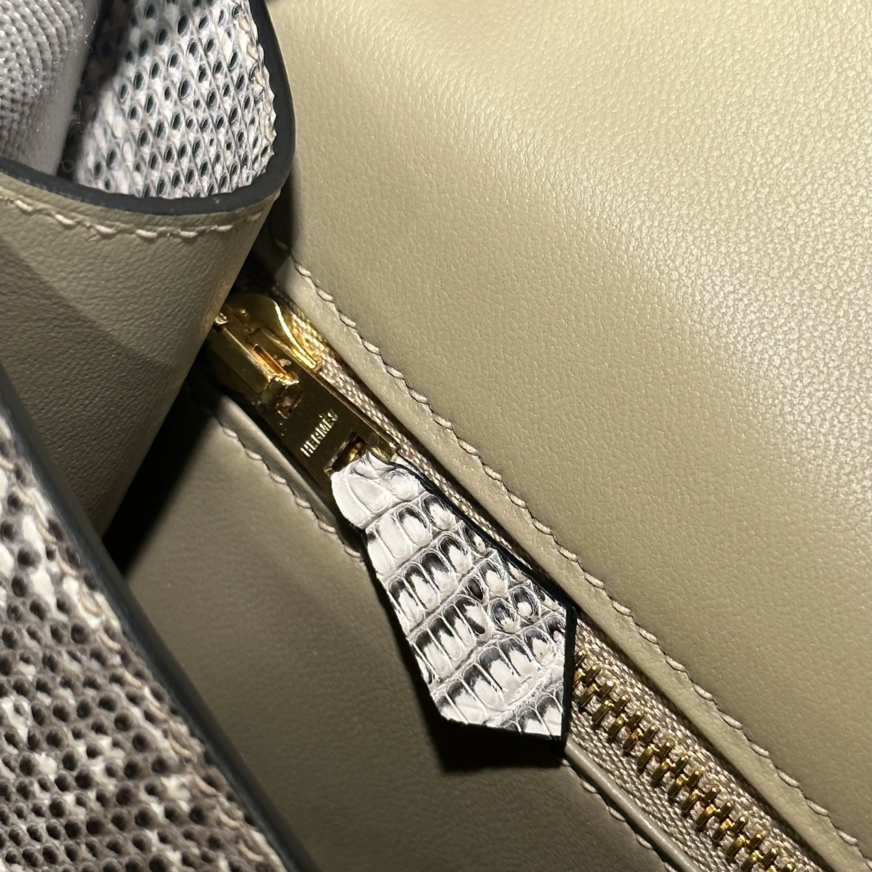 Hermes Constance 24 cm Lizard Ombré Leather GHW миниатюра 8
