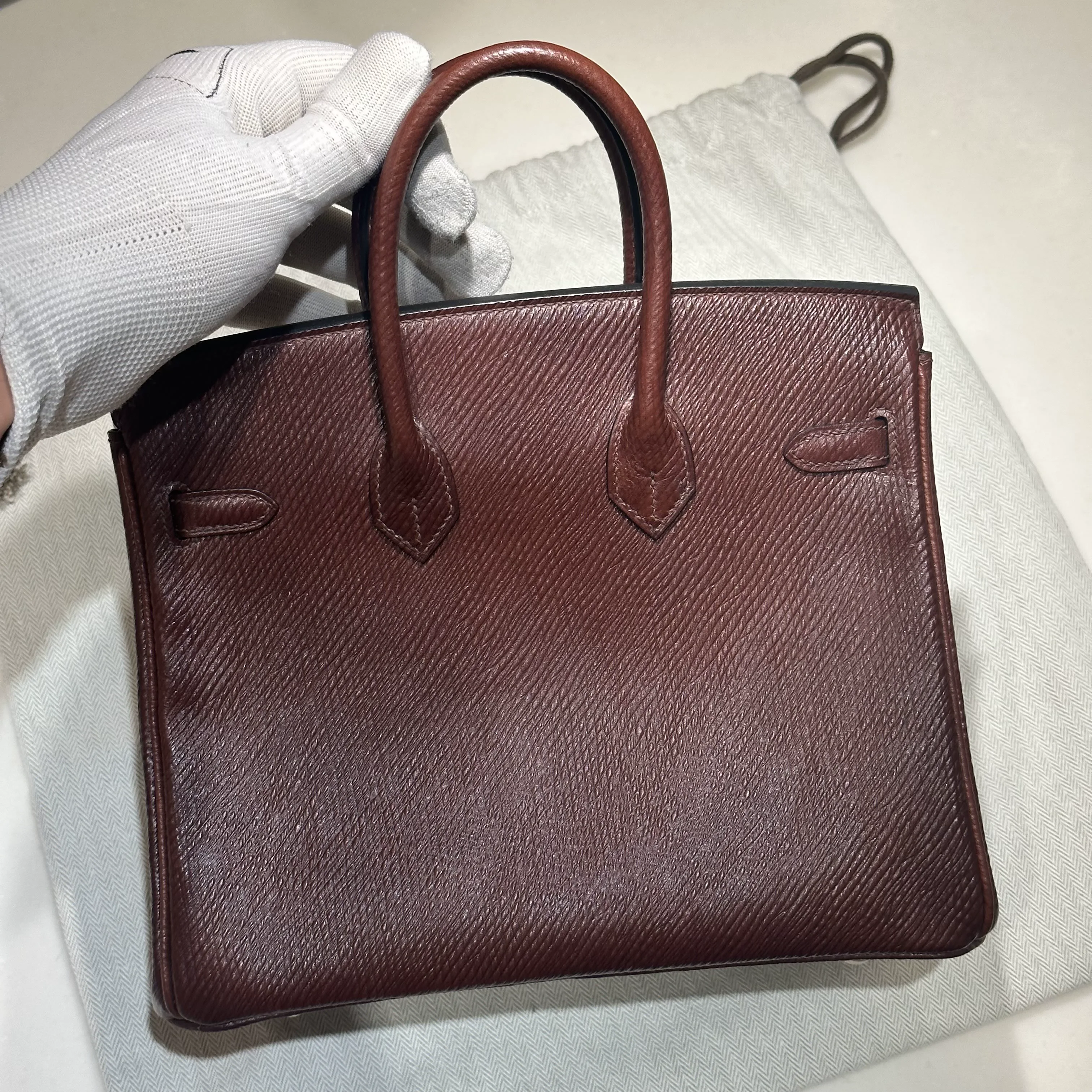 Hermes Birkin 25 cm Volynka Leather GHW миниатюра 6