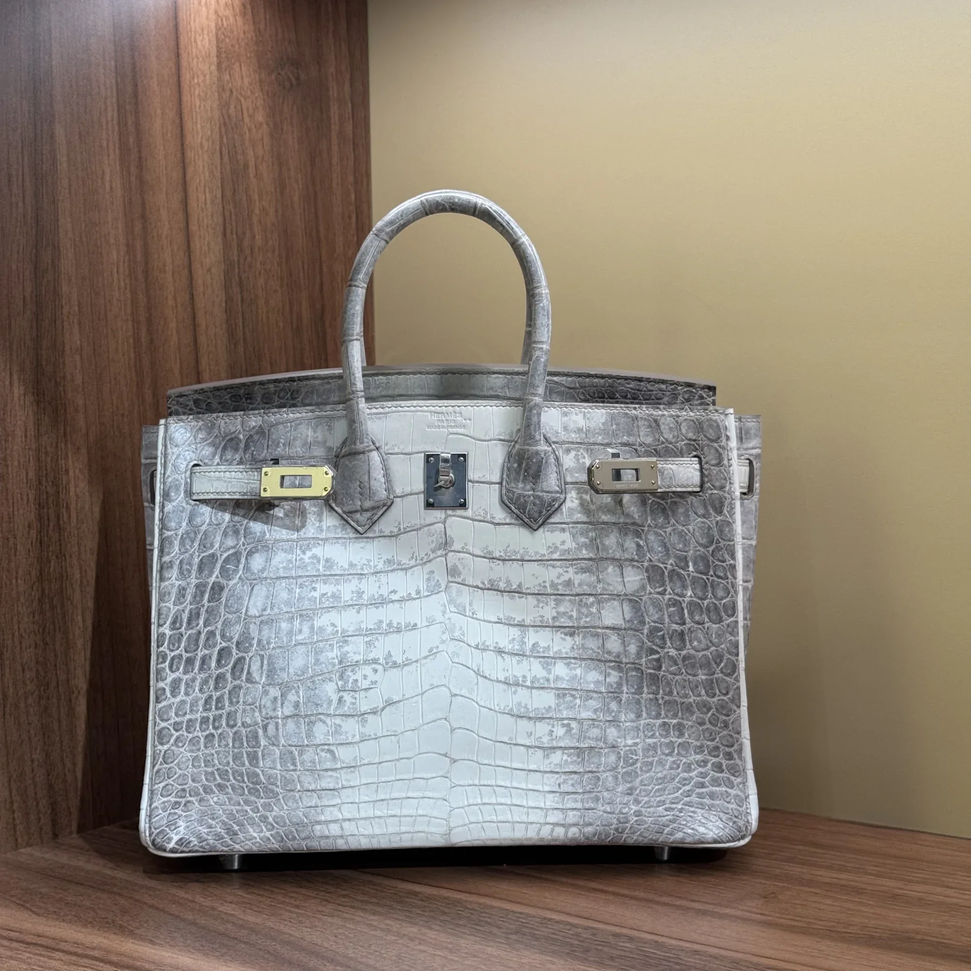 Hermes Birkin 35 Himalaya Matte Niloticus Crocodile PHW