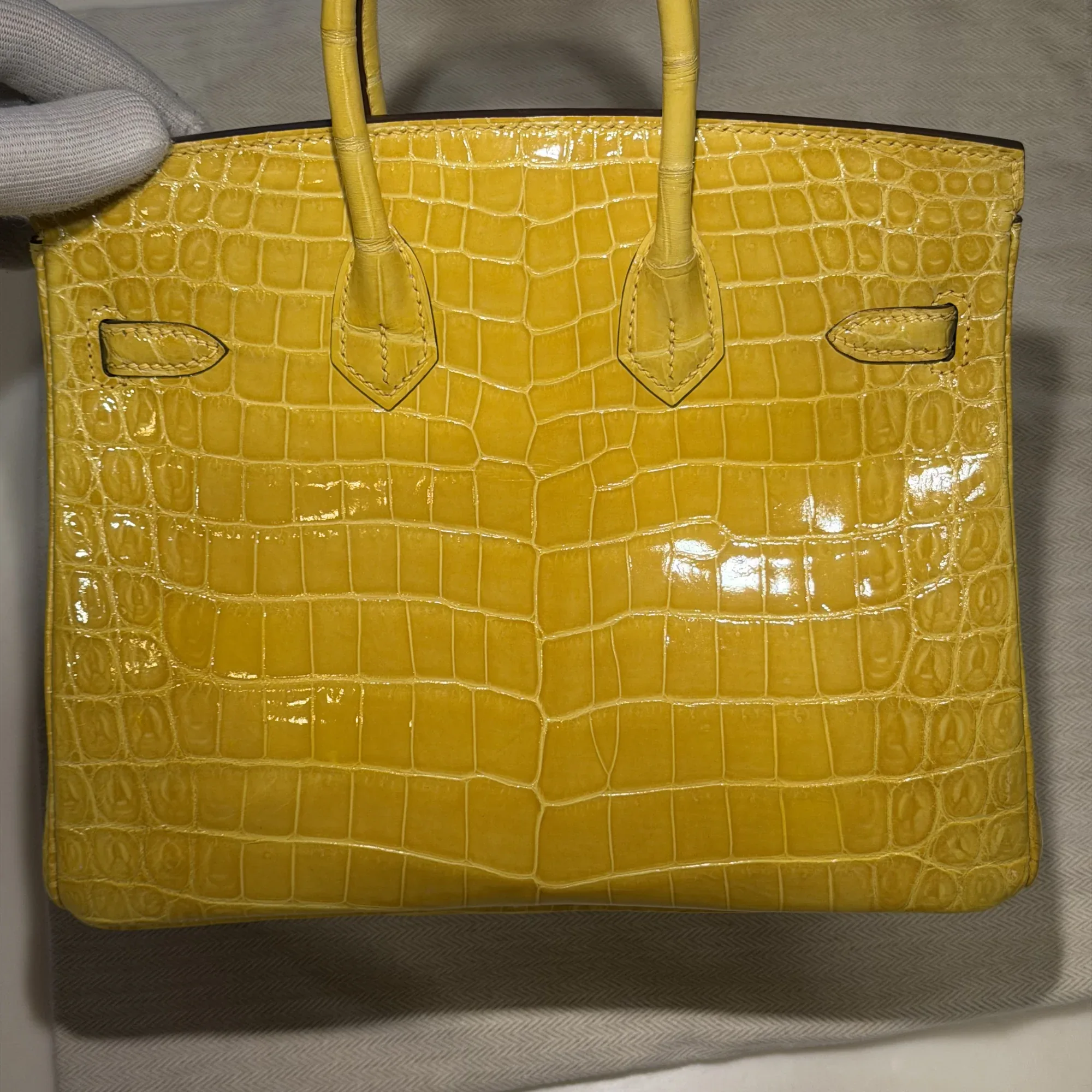 Hermes Birkin 25 Crocodile Niloticus GHW миниатюра 8