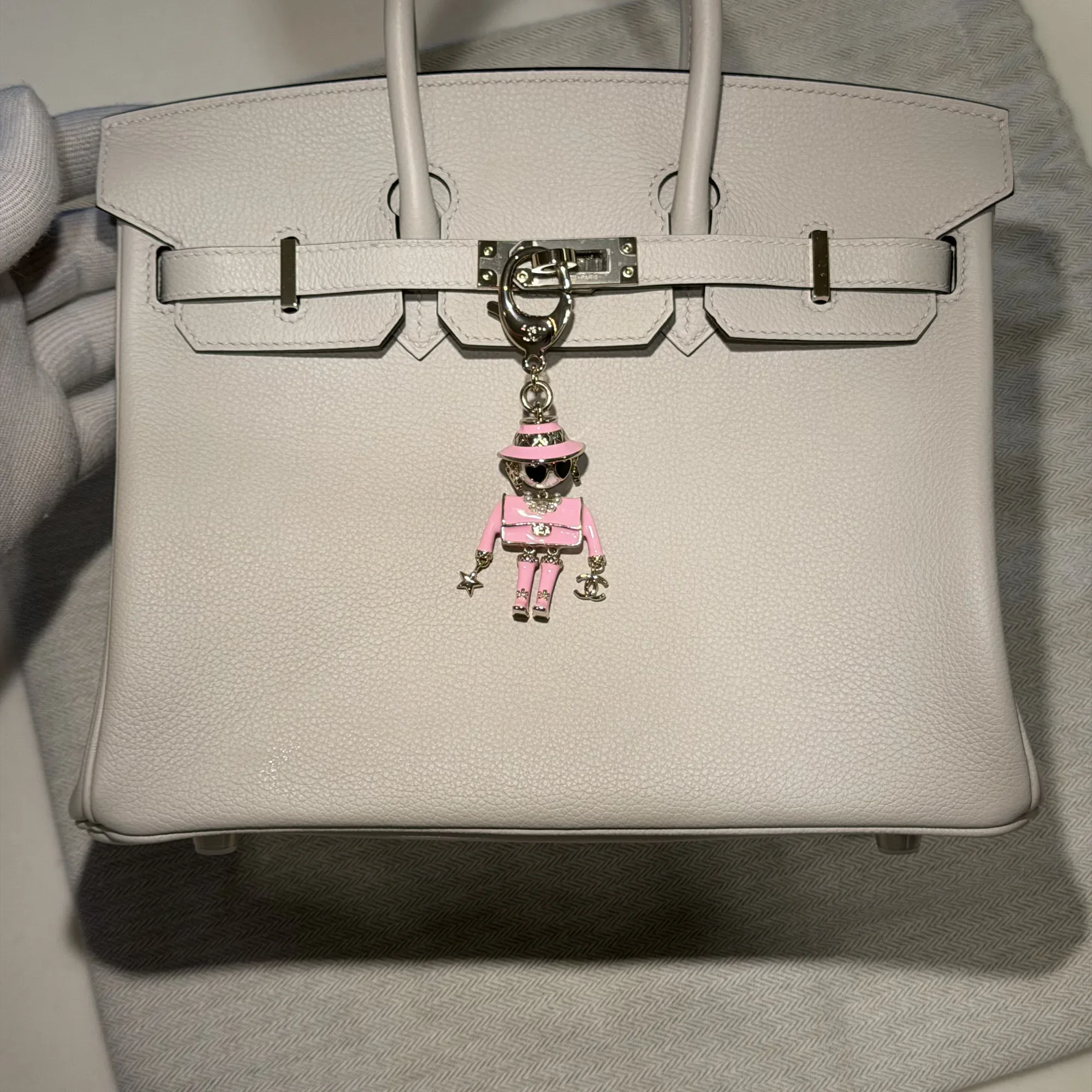 Hermes Birkin 25 Evercolor Leather Permabrass миниатюра 5