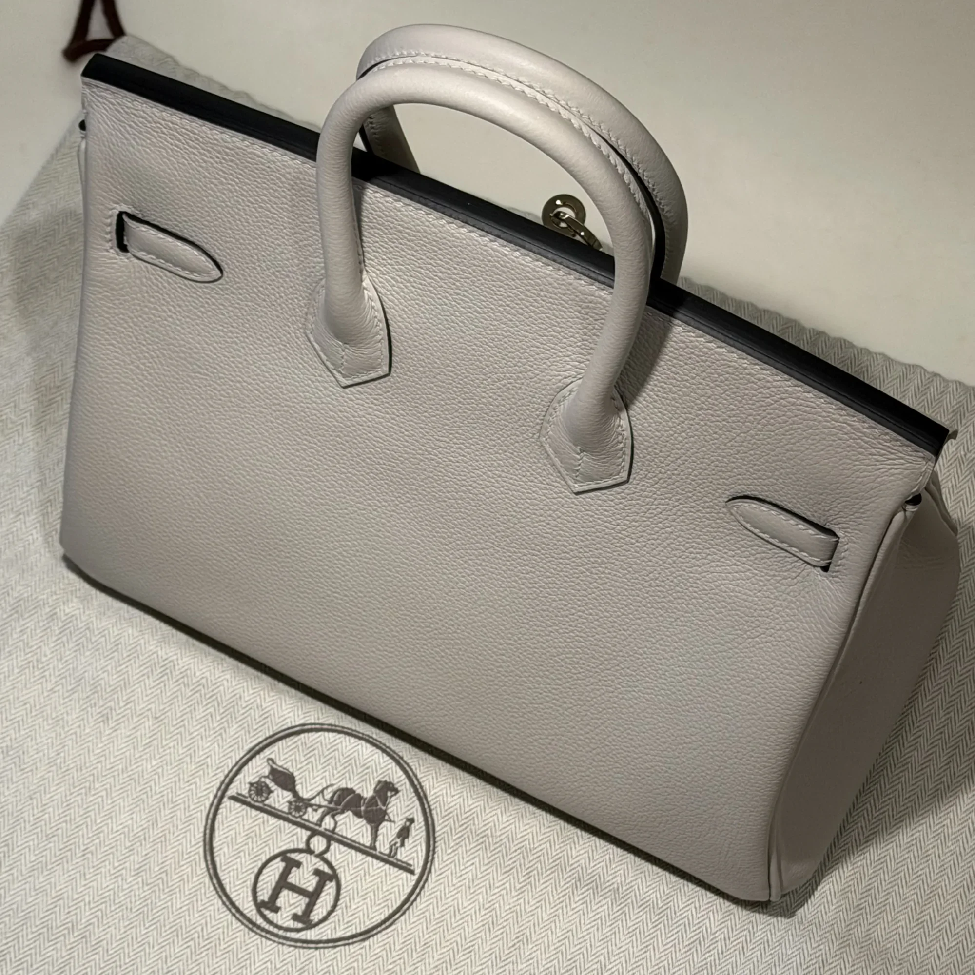 Hermes Birkin 25 Evercolor Leather Permabrass миниатюра 6