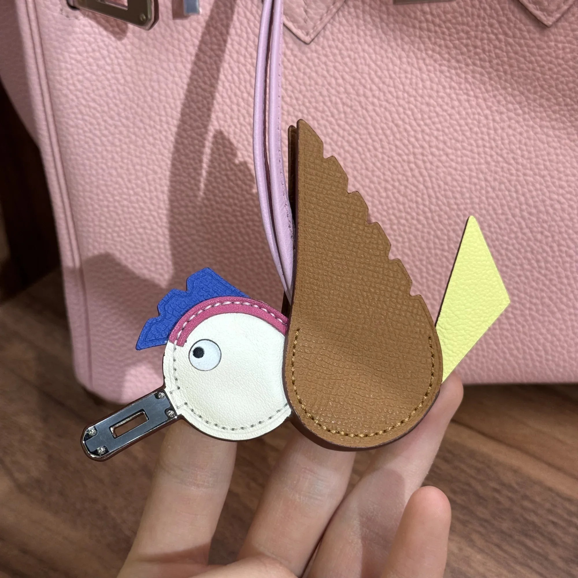 Hermes Birkin 25 Rose Sakura Togo Leather PHW миниатюра 8