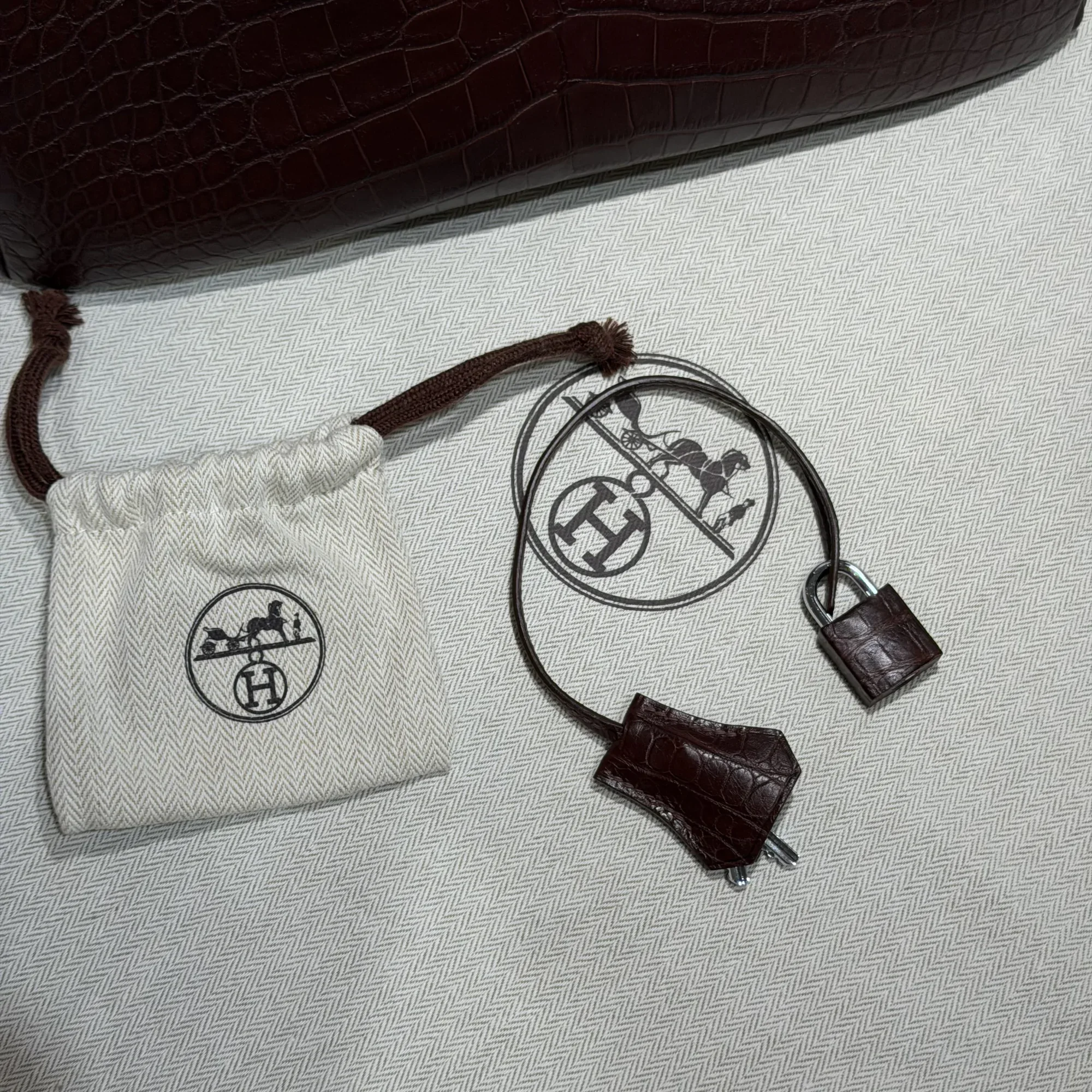 Hermes Birkin 30 Alligator Crocodile Leather PHW миниатюра 2