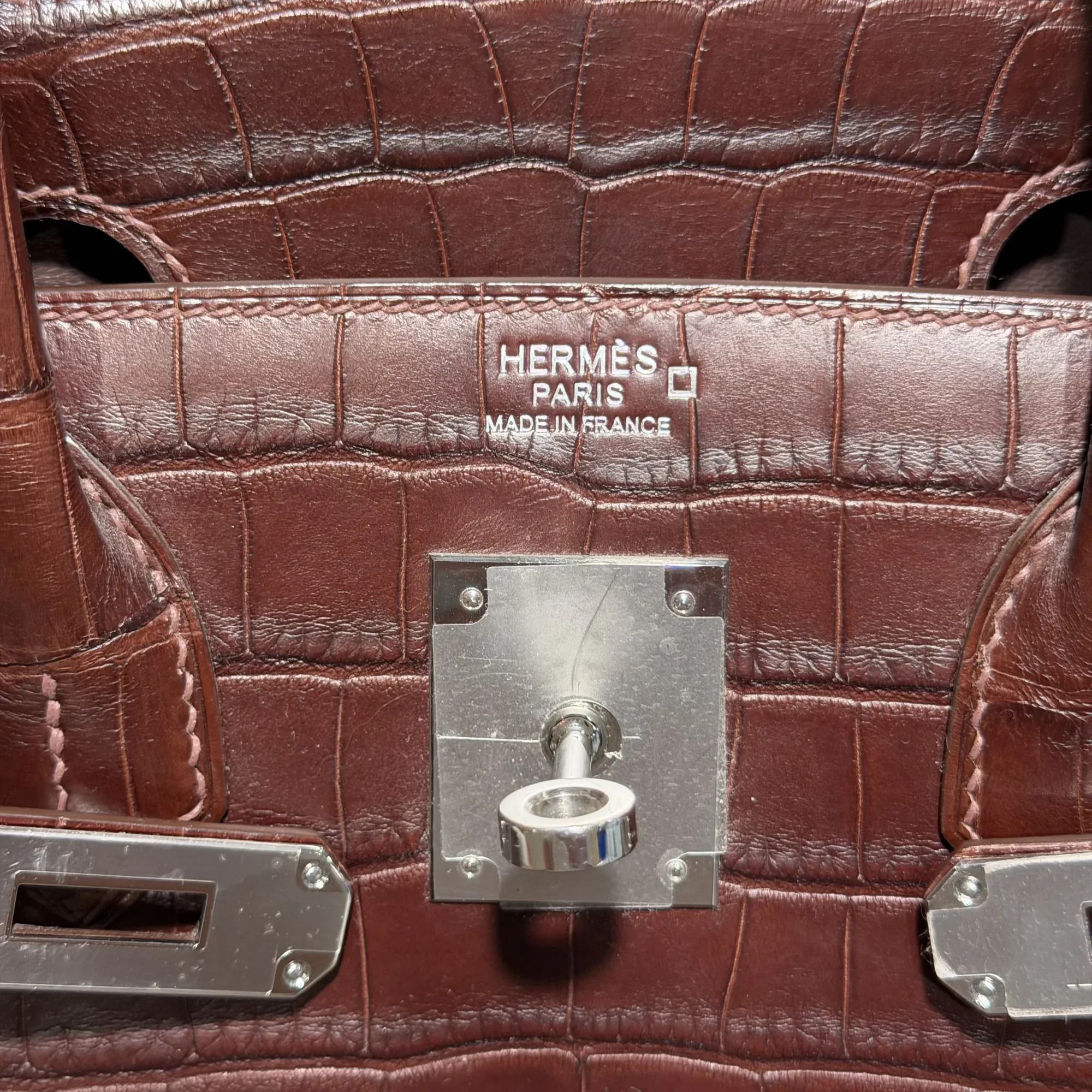 Hermes Birkin 30 Alligator Crocodile Leather PHW миниатюра 6
