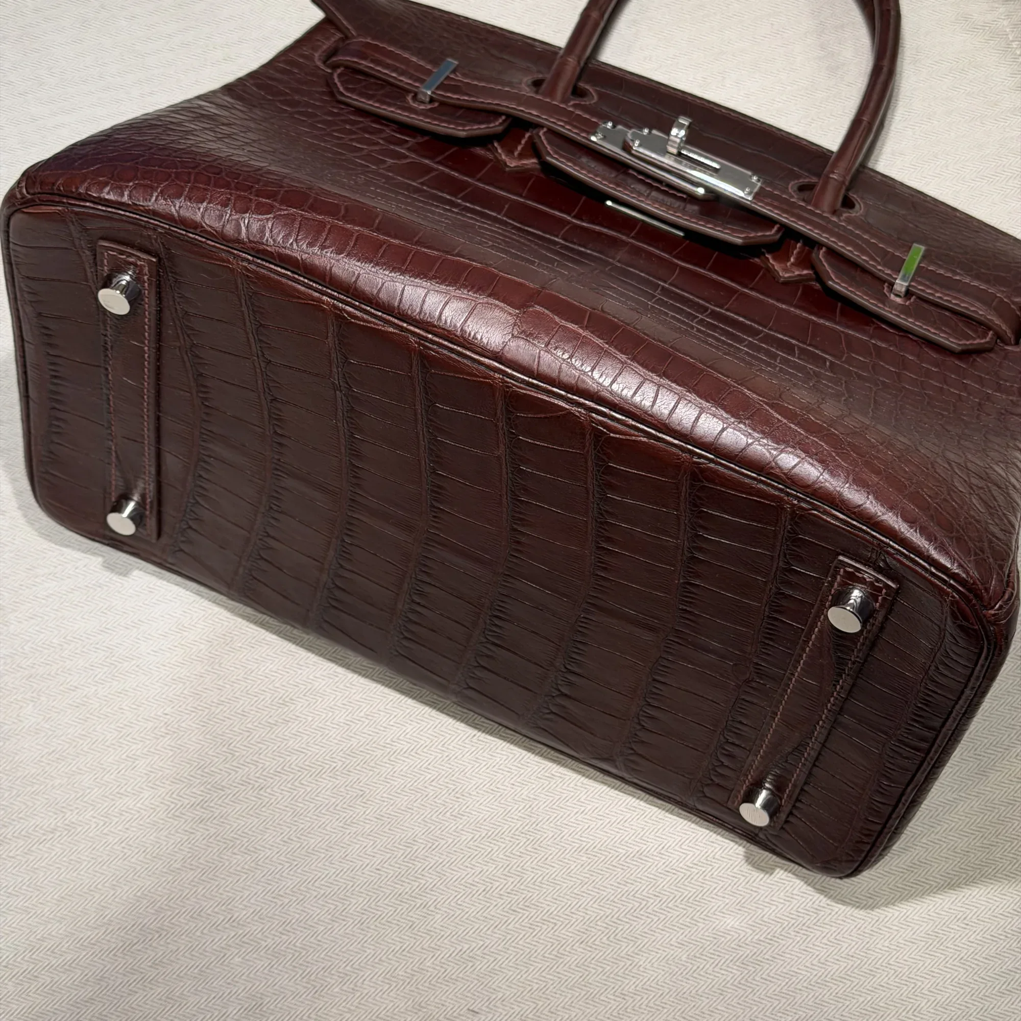 Hermes Birkin 30 Alligator Crocodile Leather PHW миниатюра 7
