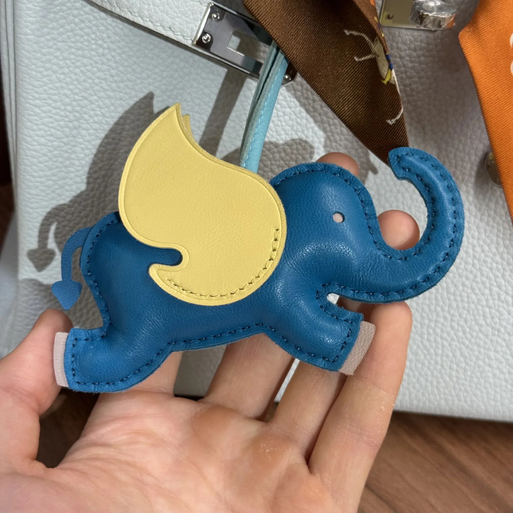 Hermes Birkin 30 Blue Pale Togo Leather PHW миниатюра 4