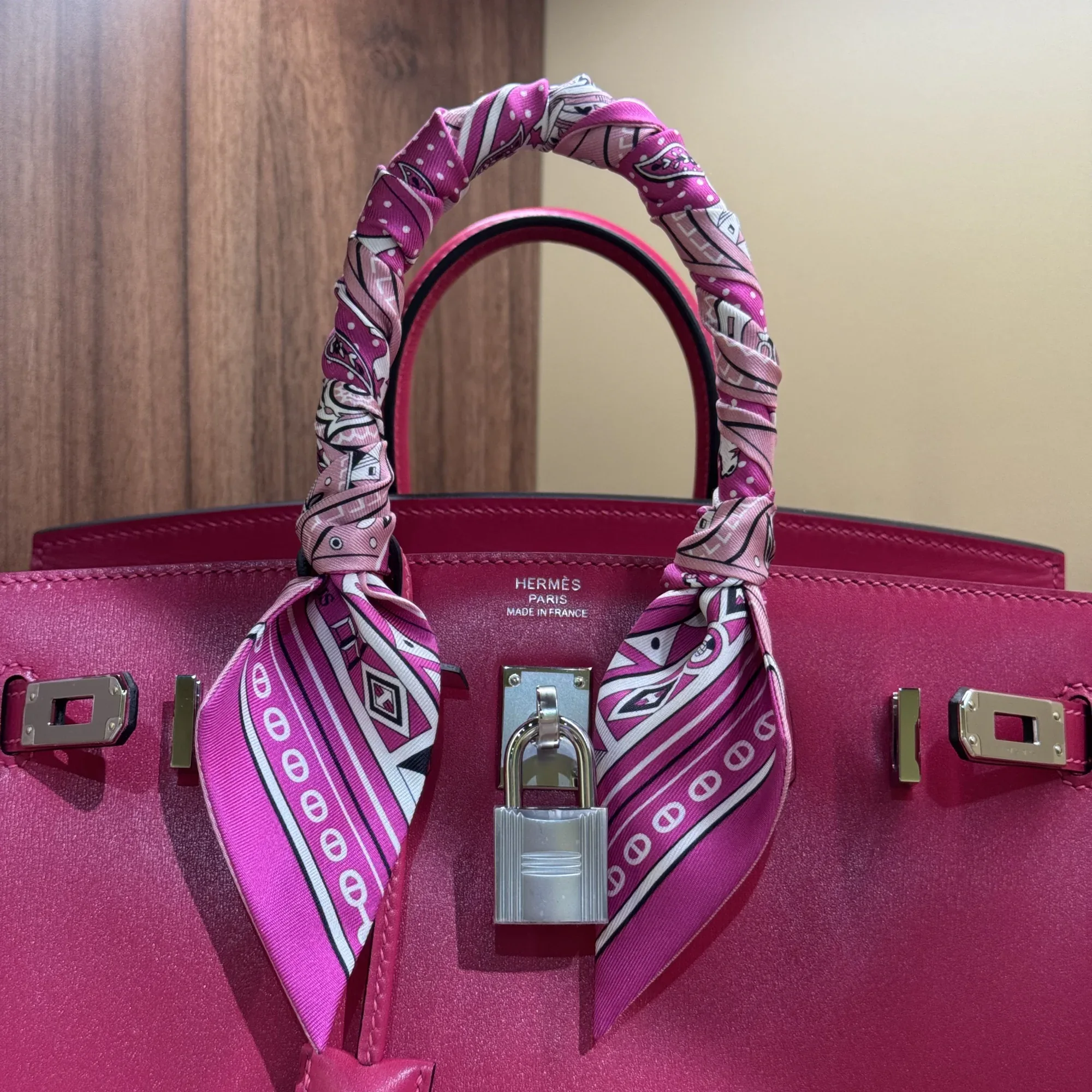 Hermes Birkin 35 Rose Togo Leather PHW миниатюра 3