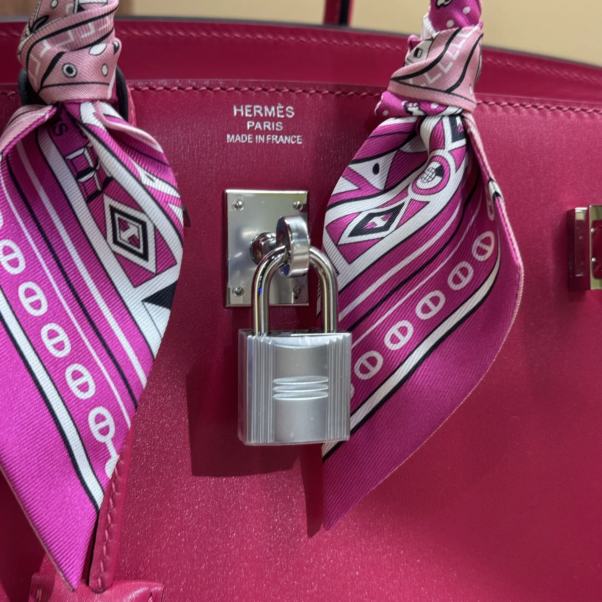 Hermes Birkin 35 Rose Togo Leather PHW миниатюра 5