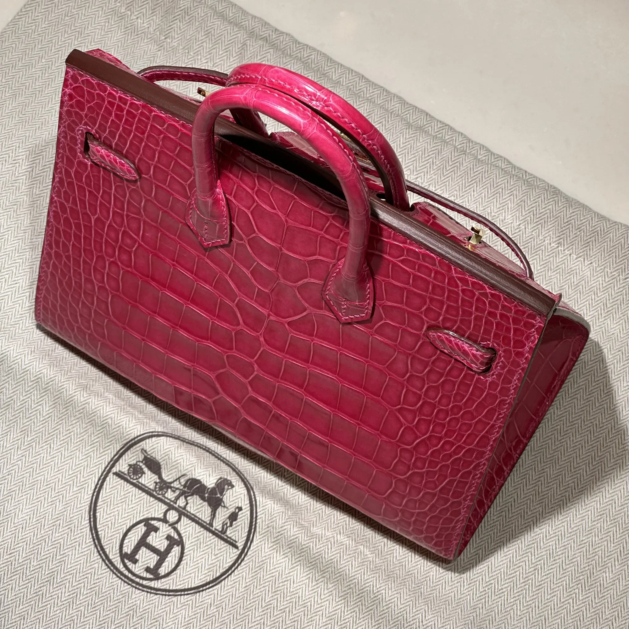 Hermes Birkin Sellier 20 Alligator Crocodile Leather GHW миниатюра 2
