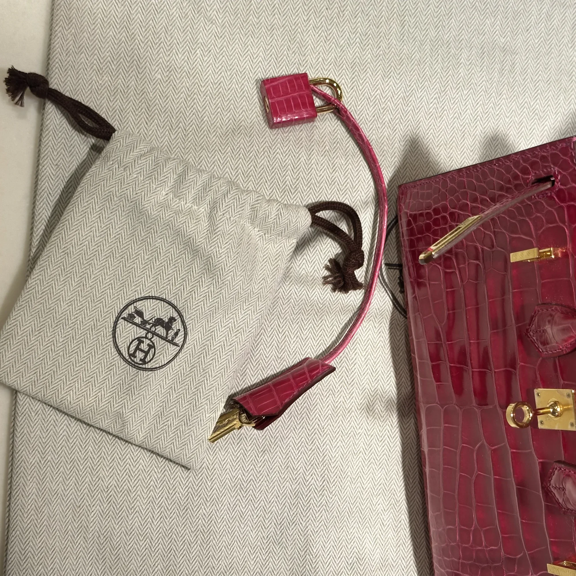 Hermes Birkin Sellier 20 Alligator Crocodile Leather GHW миниатюра 8