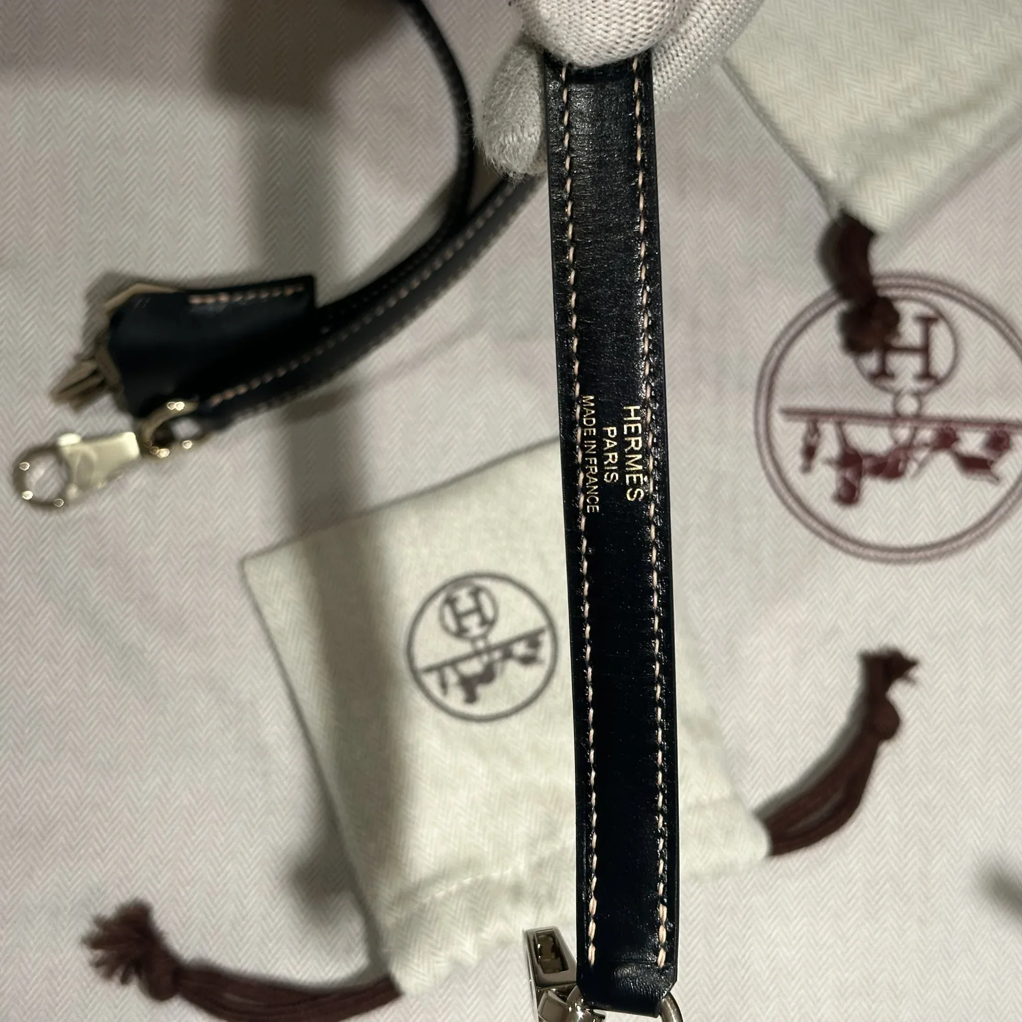 Hermes Kelly 28 Box Leather Noir GHW миниатюра 6
