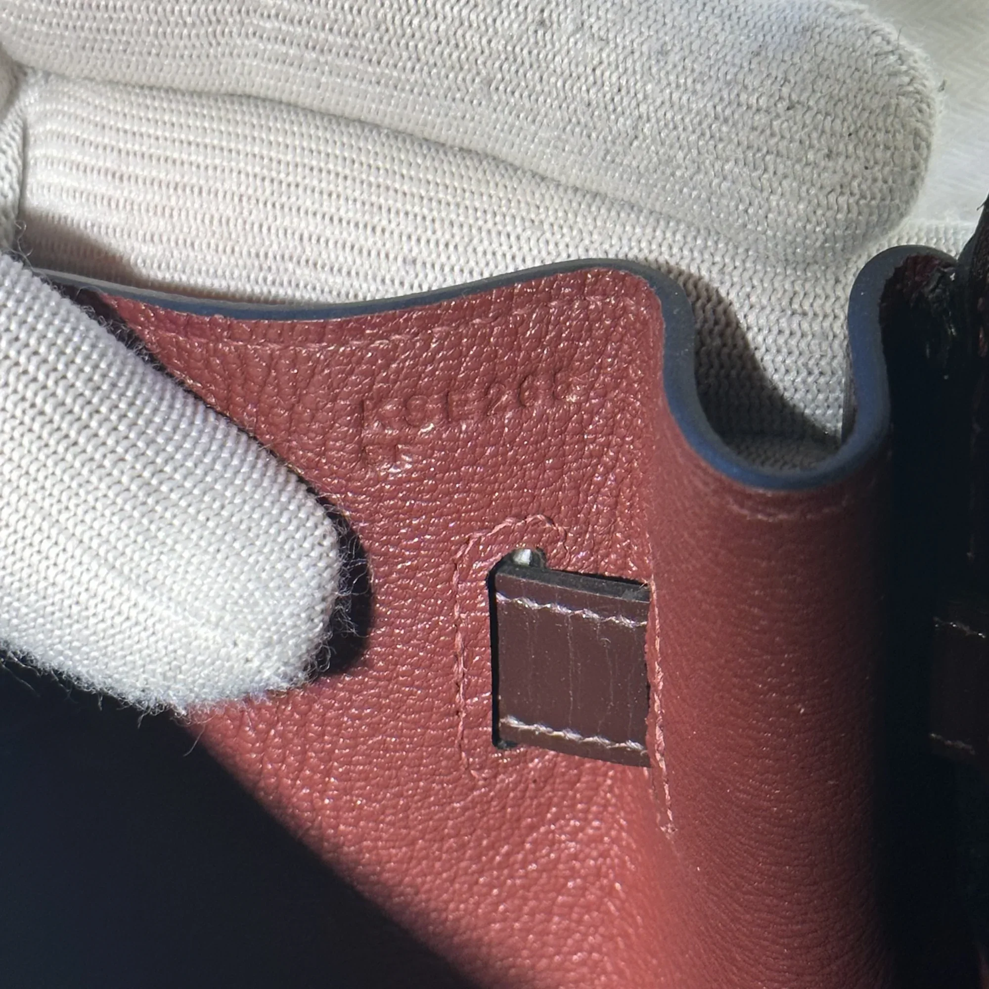 Hermes Kelly 35 Box Leather Rouge Ash GHW миниатюра 6