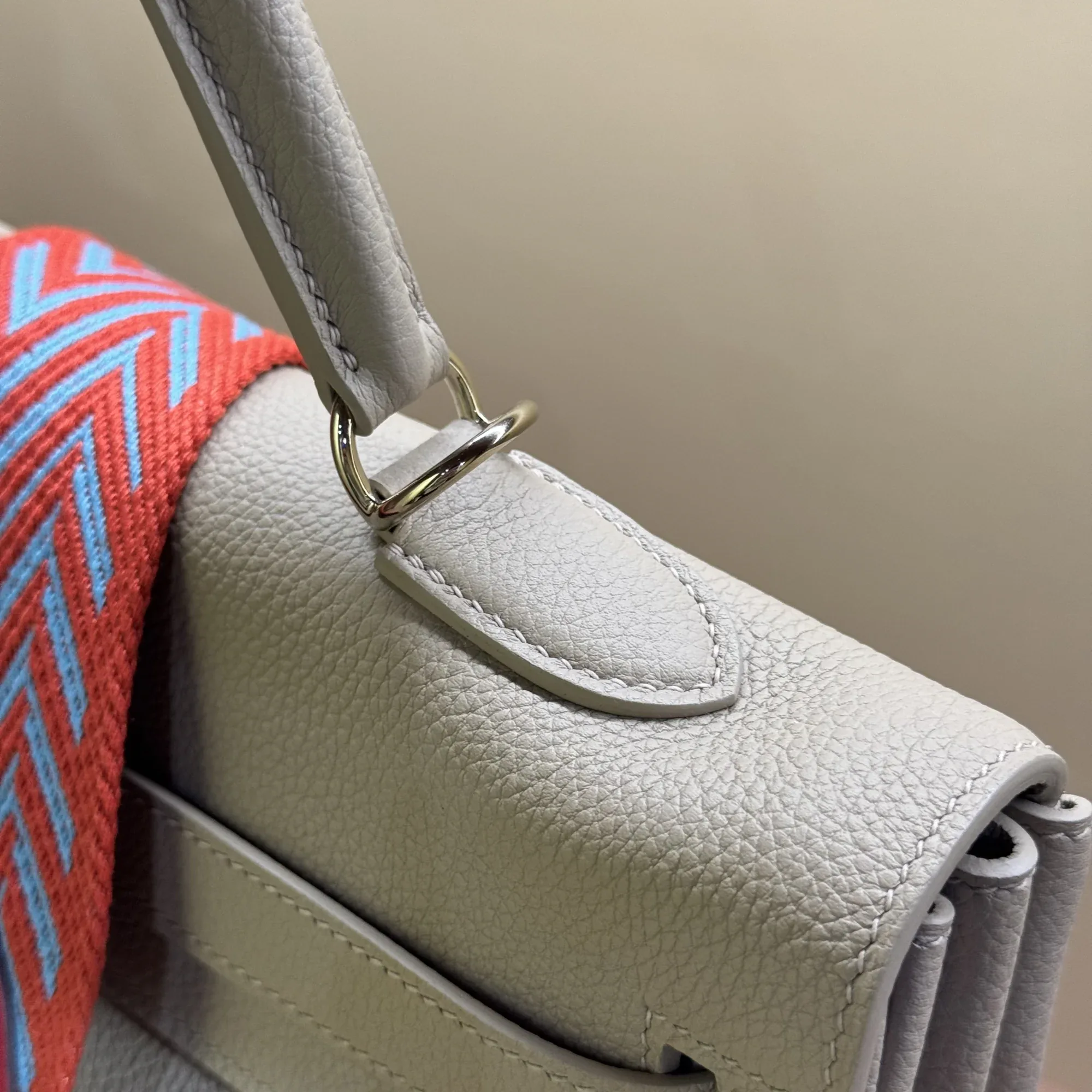 Hermes Kelly 35 Etain Togo Leather PHW миниатюра 10