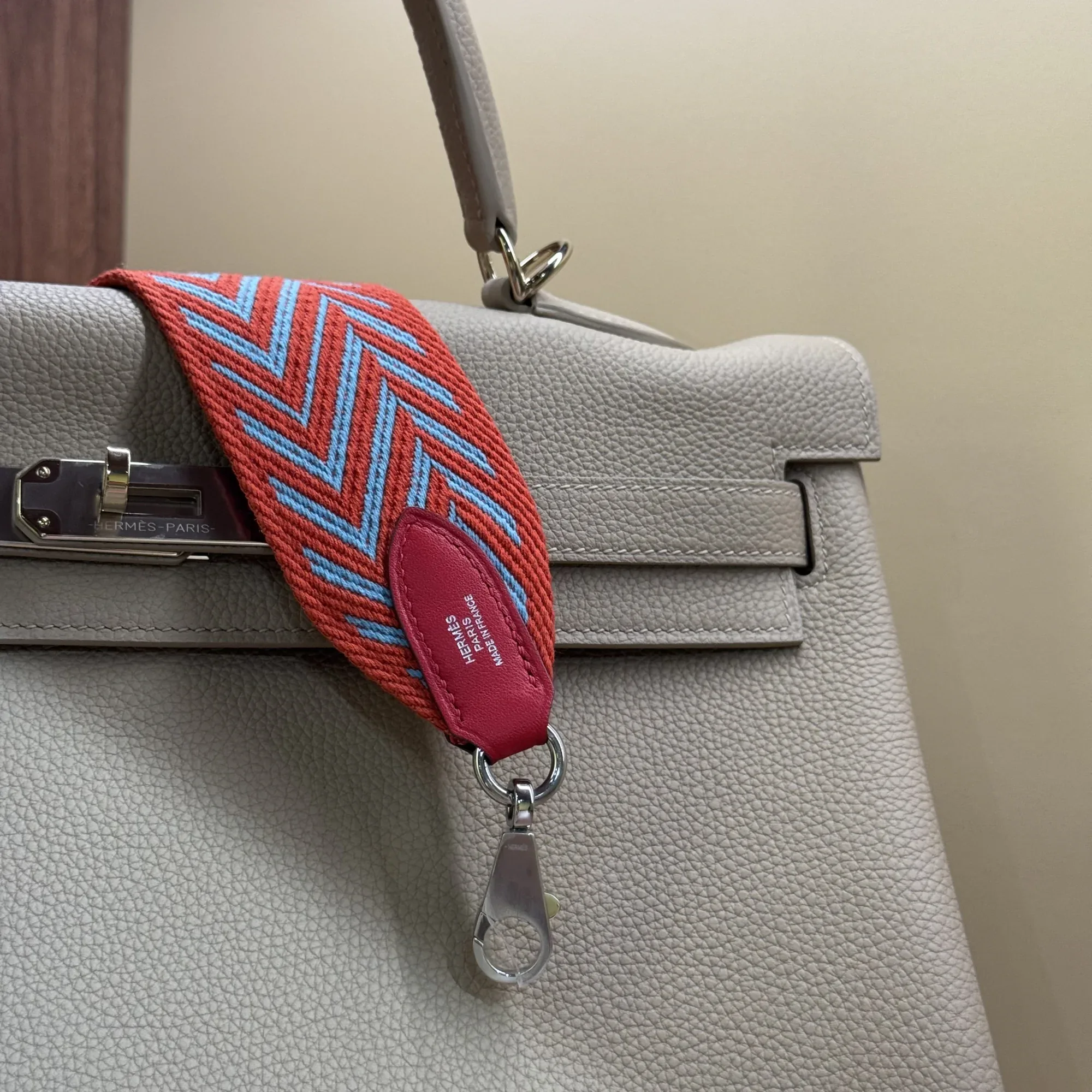 Hermes Kelly 35 Etain Togo Leather PHW миниатюра 5