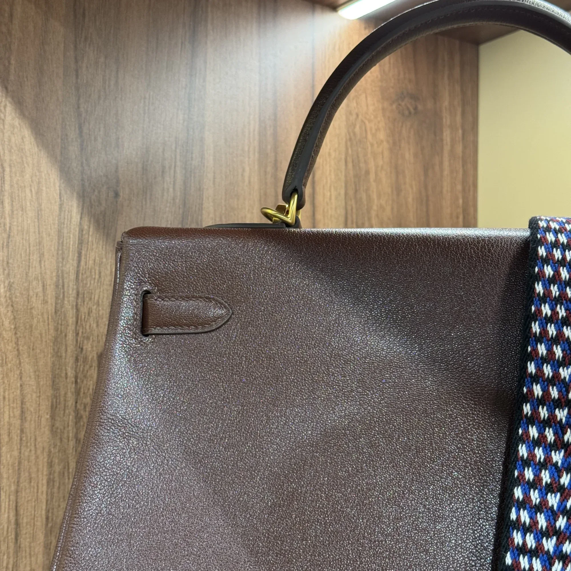 Hermes Kelly 35 Retourne Rouge Togo Leather PHW миниатюра 8