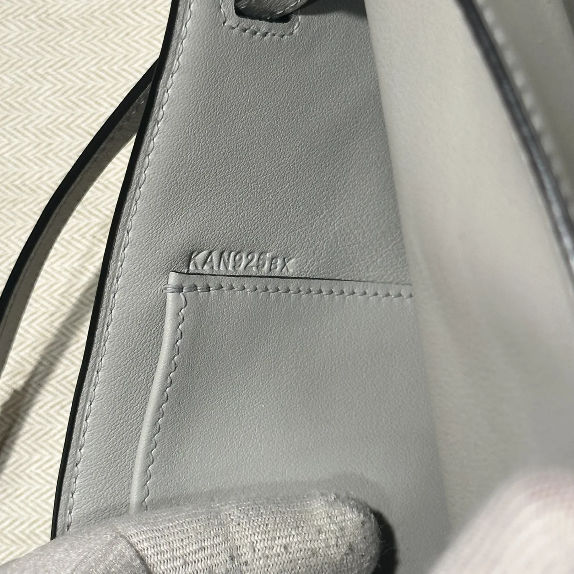 Hermes Kelly Cut Swift Leather Sky Blue миниатюра 5