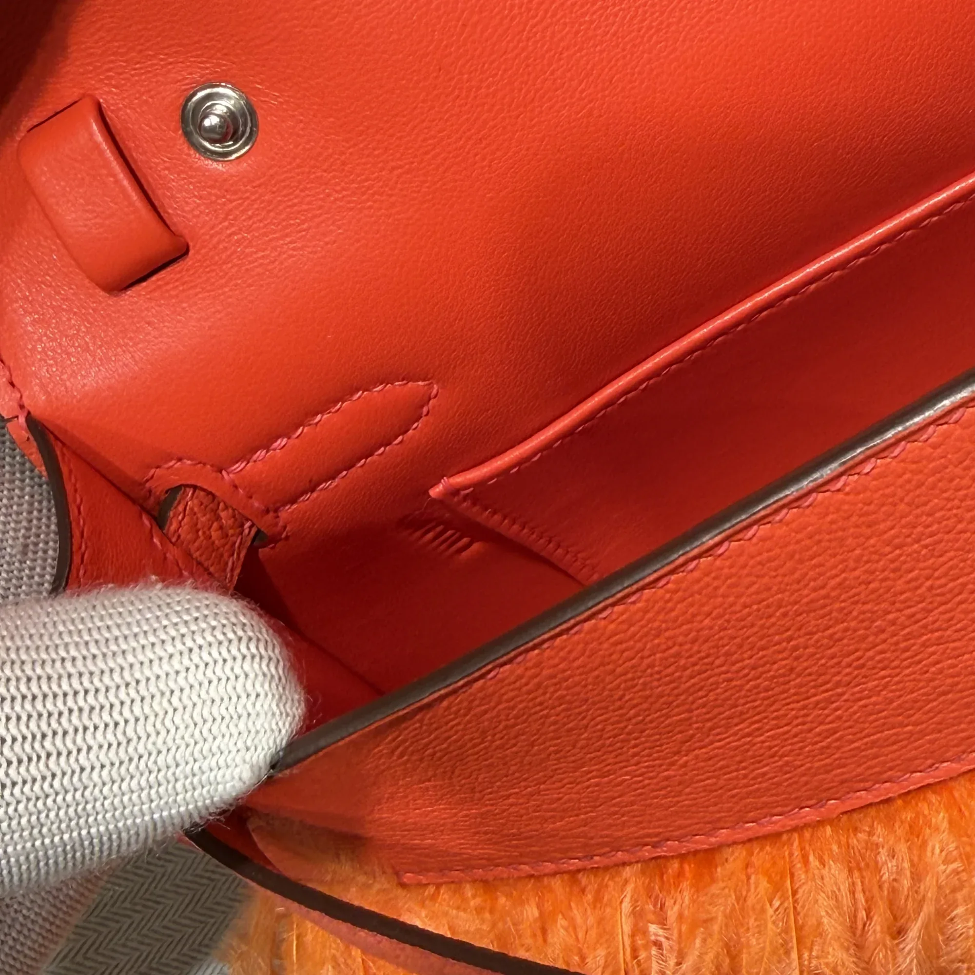 Hermes Kelly Elan 28 Evercolour Leather PHW миниатюра 3