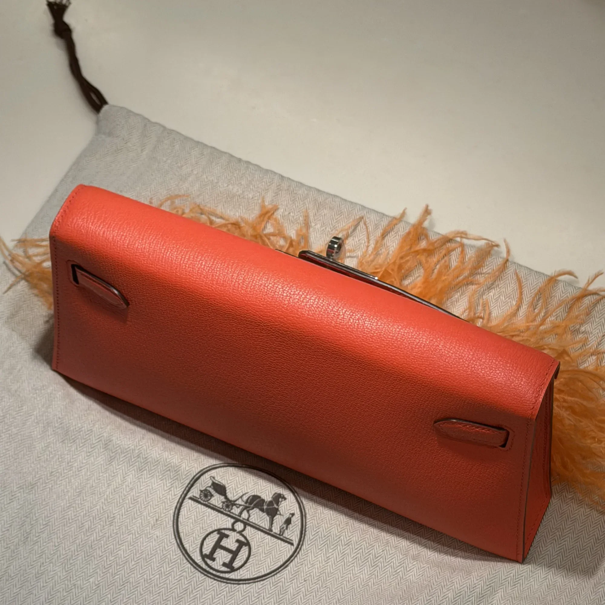 Hermes Kelly Elan 28 Evercolour Leather PHW миниатюра 2