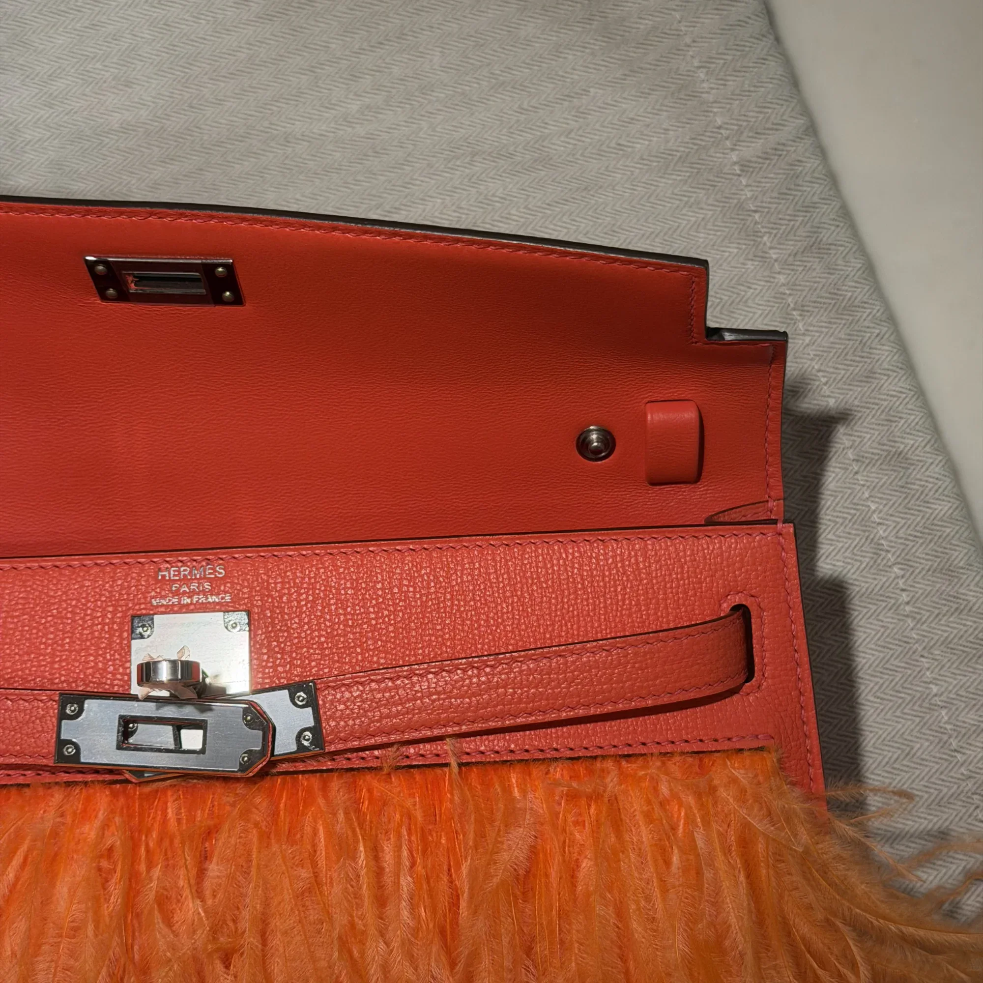 Hermes Kelly Elan 28 Evercolour Leather PHW миниатюра 6