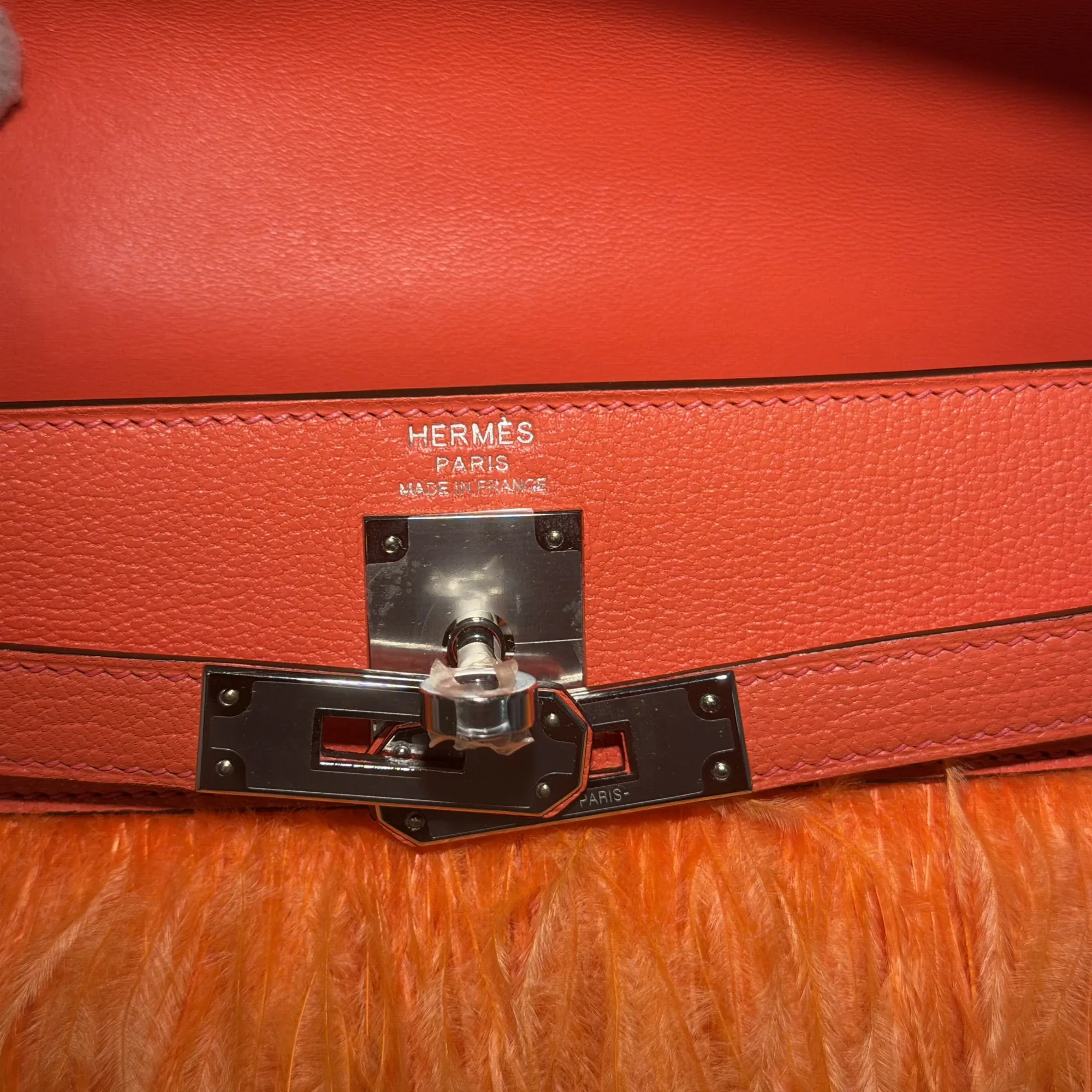 Hermes Kelly Elan 28 Evercolour Leather PHW миниатюра 8