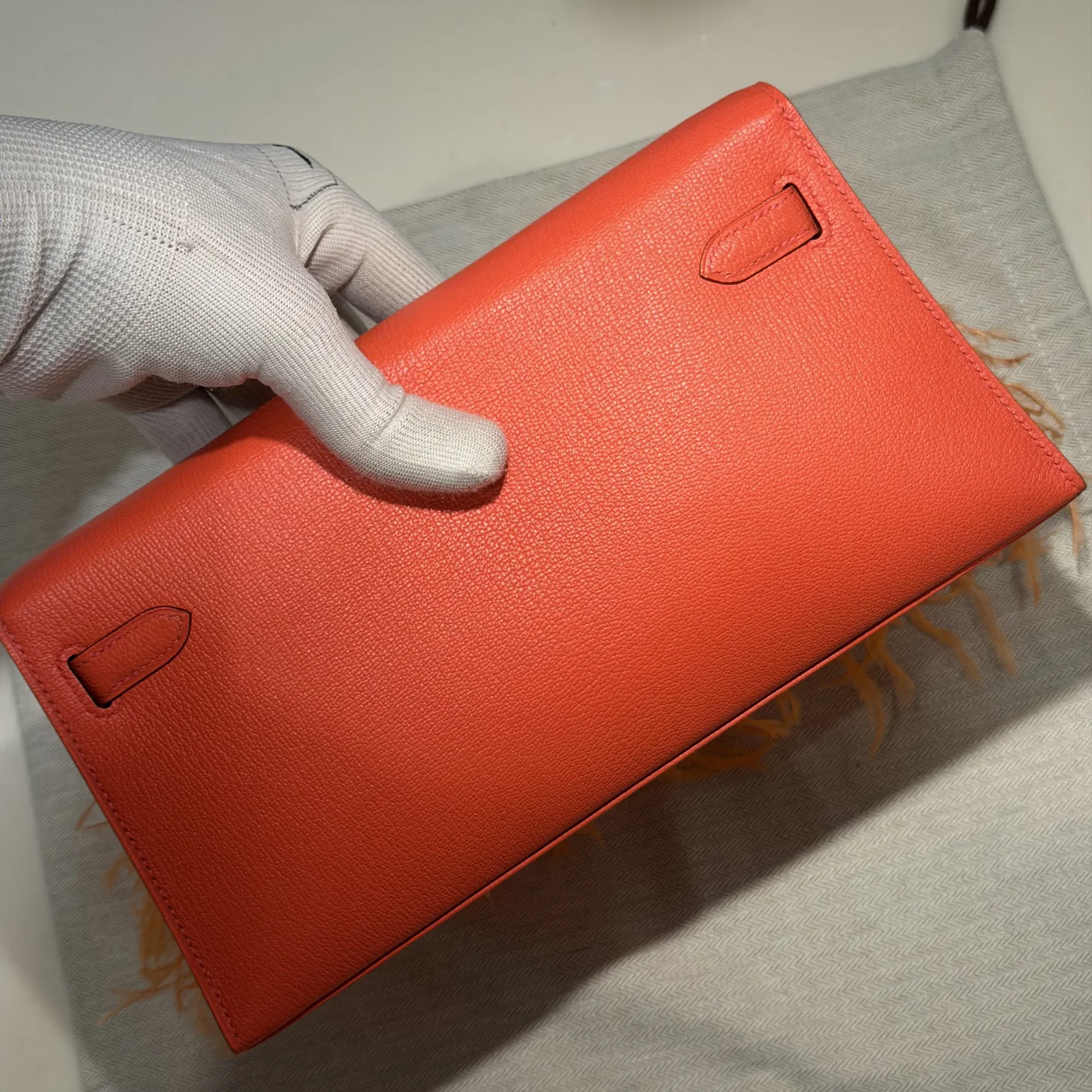 Hermes Kelly Elan 28 Evercolour Leather PHW миниатюра 9