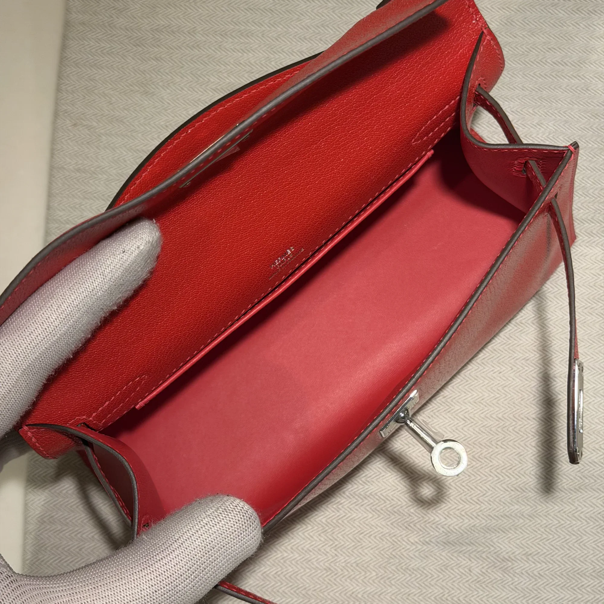 Hermes Kelly Pochette 22 Evercolor Leather PHW миниатюра 4