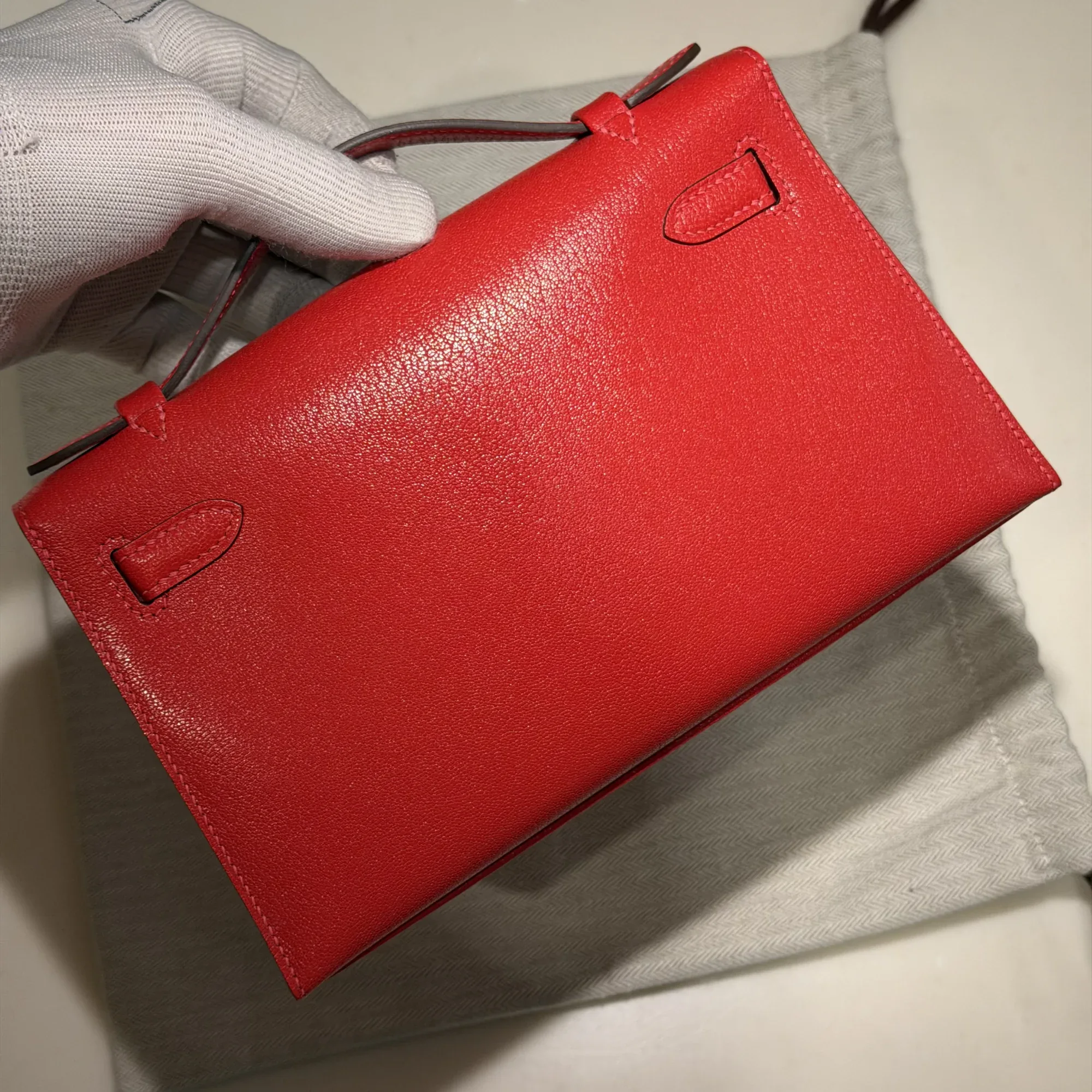 Hermes Kelly Pochette 22 Evercolor Leather PHW миниатюра 6