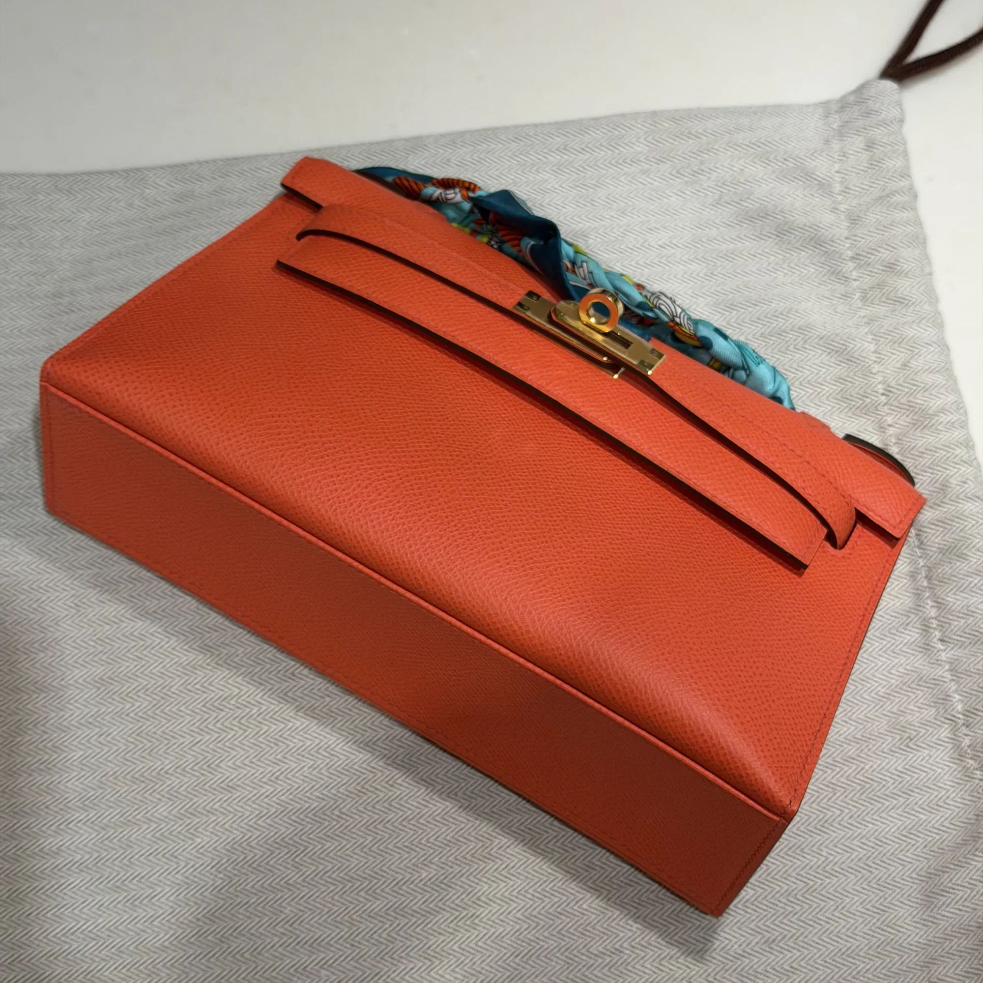 Hermes Kelly Pochette 22 Evercolor Leather PHW миниатюра 8