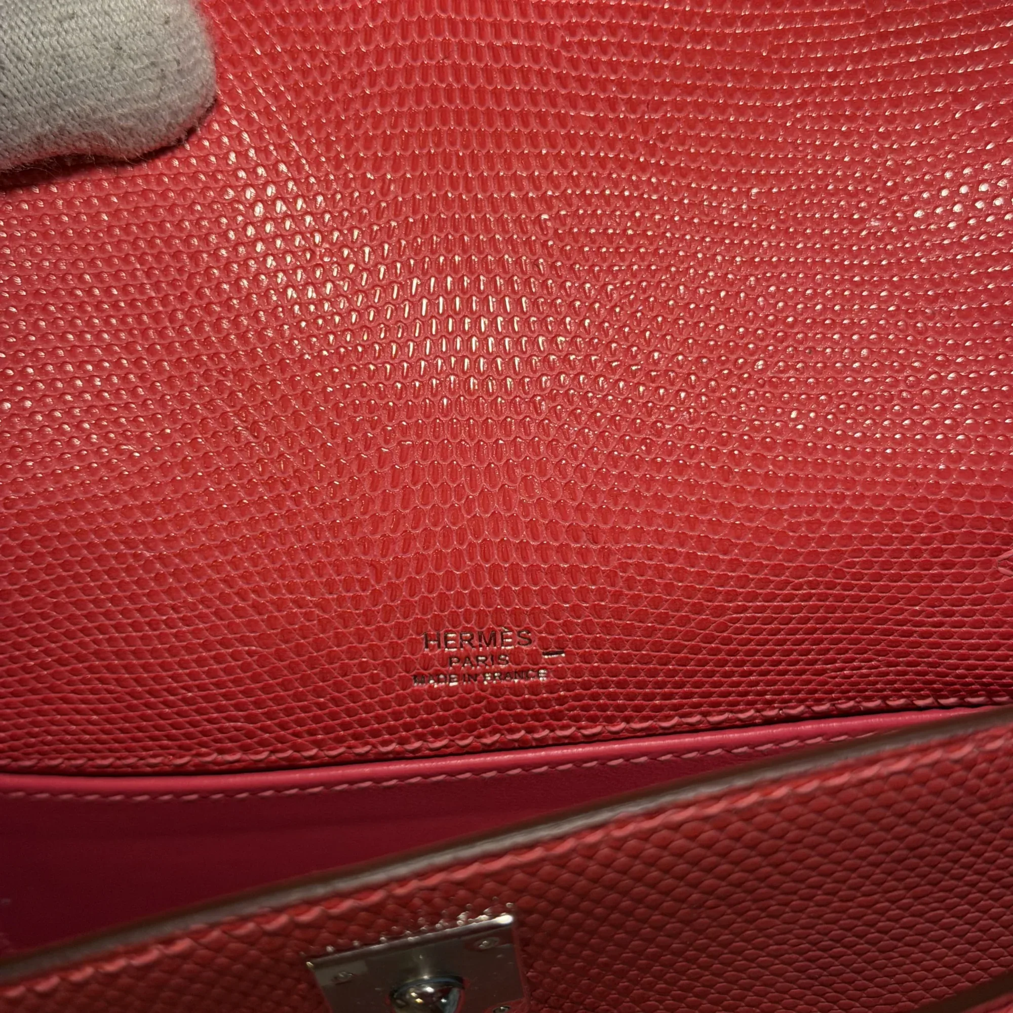 Hermes Kelly Pochette 22 Lizard Leather PHW миниатюра 5
