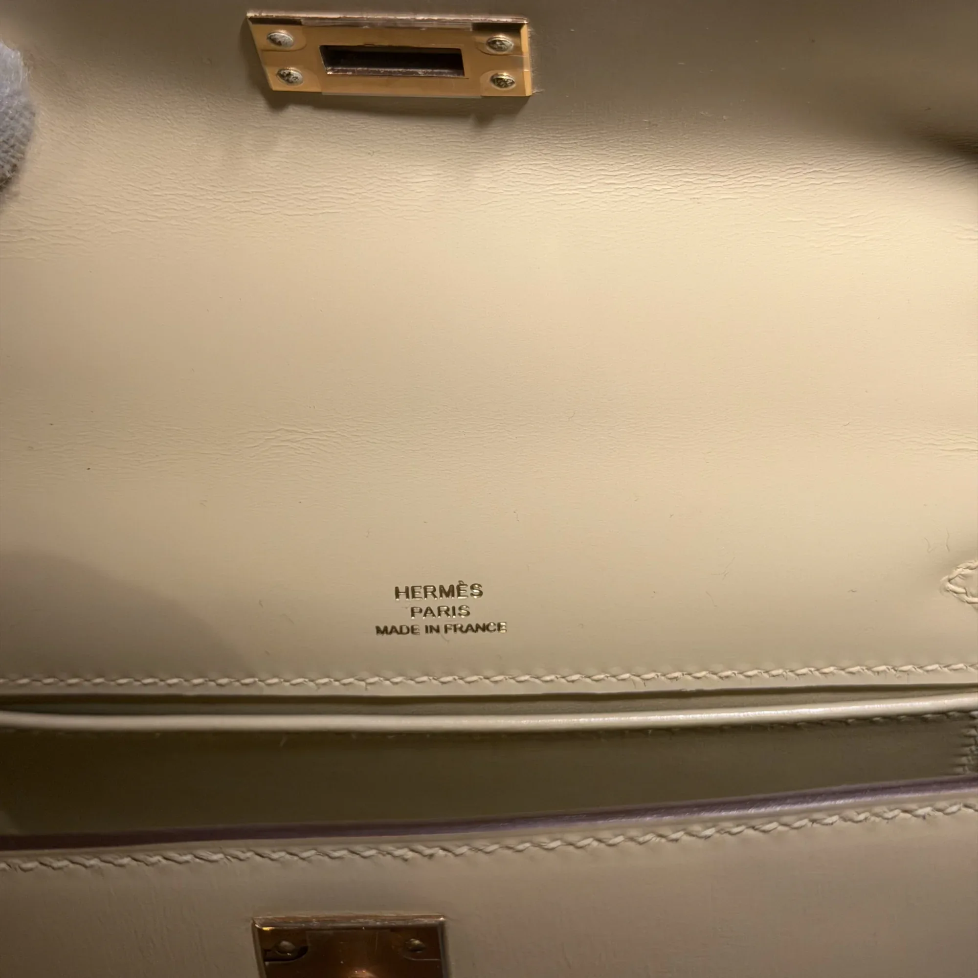 Hermes Kelly Pochette 22 Rose Gold Chèvre Leather GHW миниатюра 6