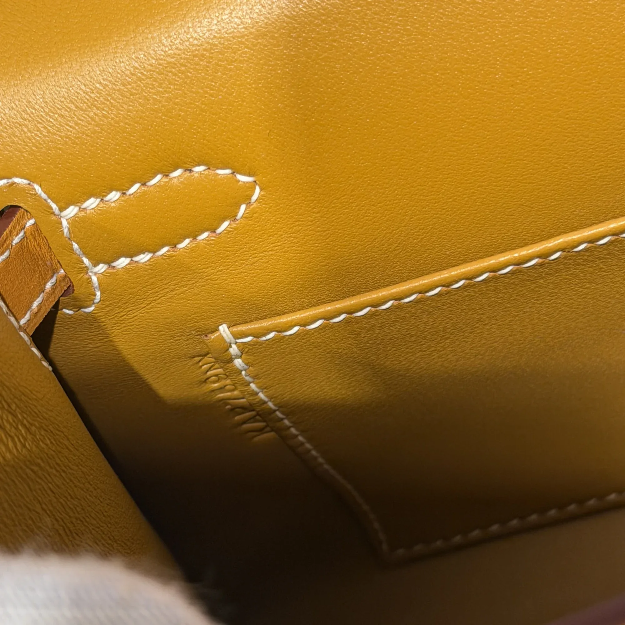 Hermes Kelly Pochette 22 Sesame Butler Leather PHW миниатюра 4