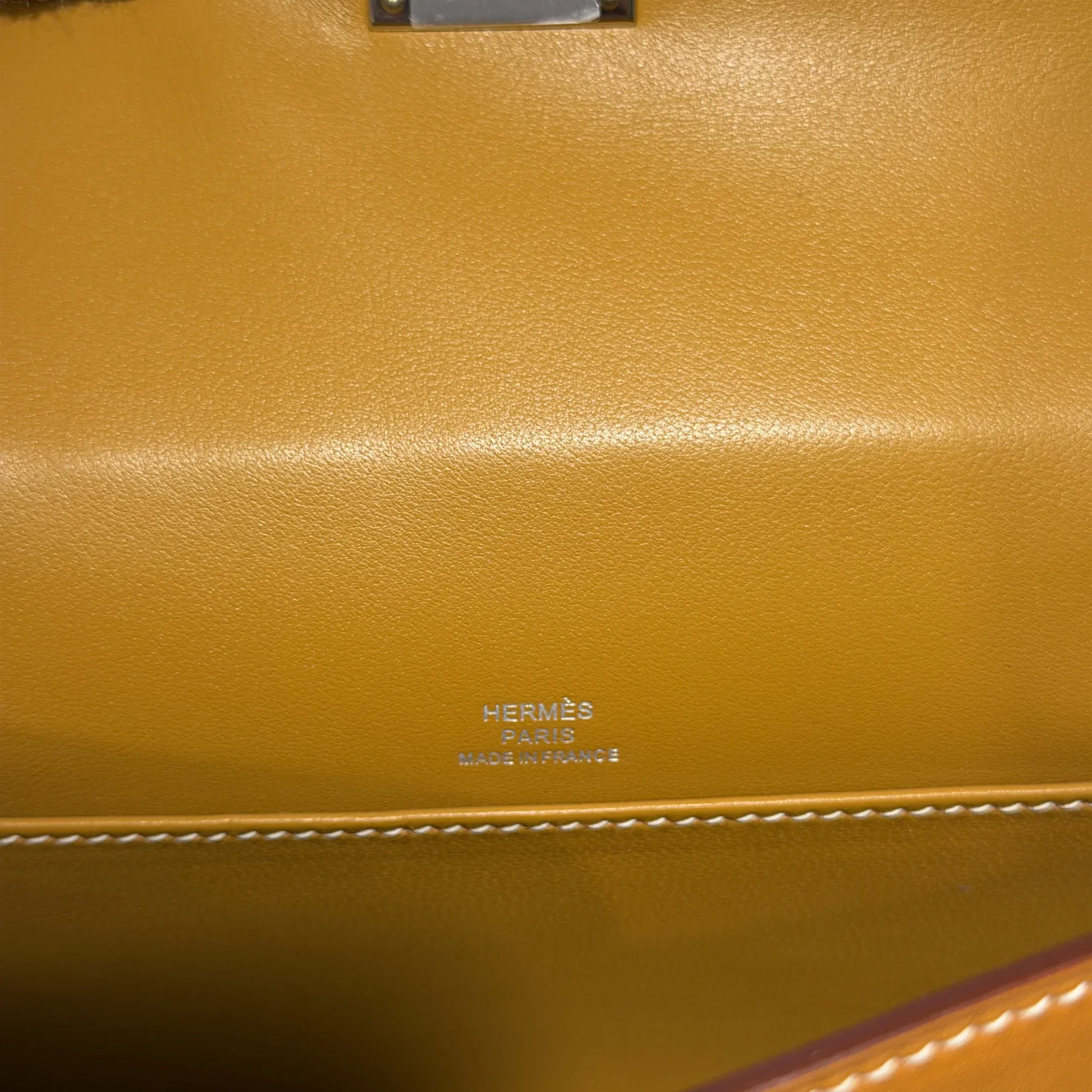 Hermes Kelly Pochette 22 Sesame Butler Leather PHW миниатюра 5