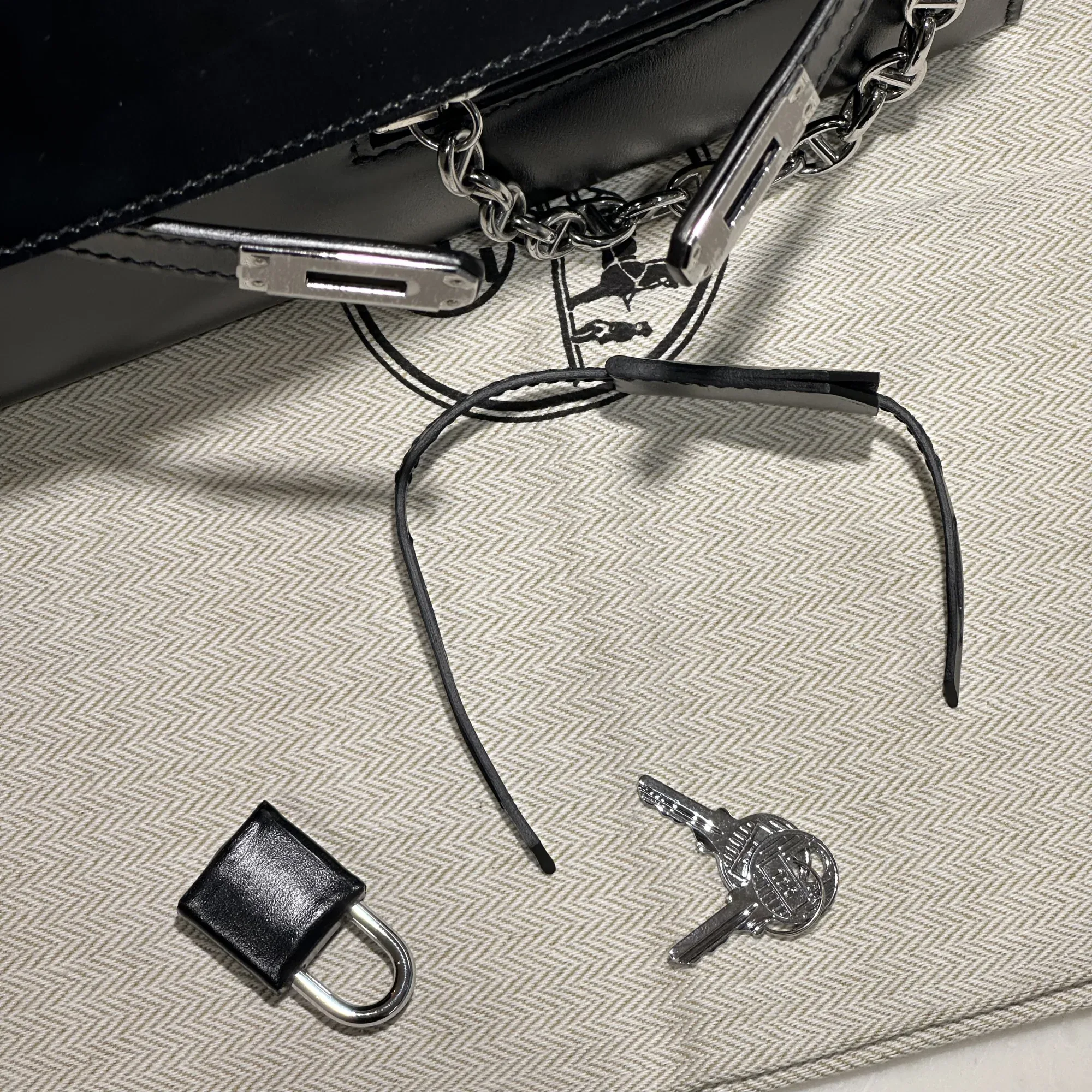Hermes Kelly Pochette Rock 22 Swift Leather Silver миниатюра 9