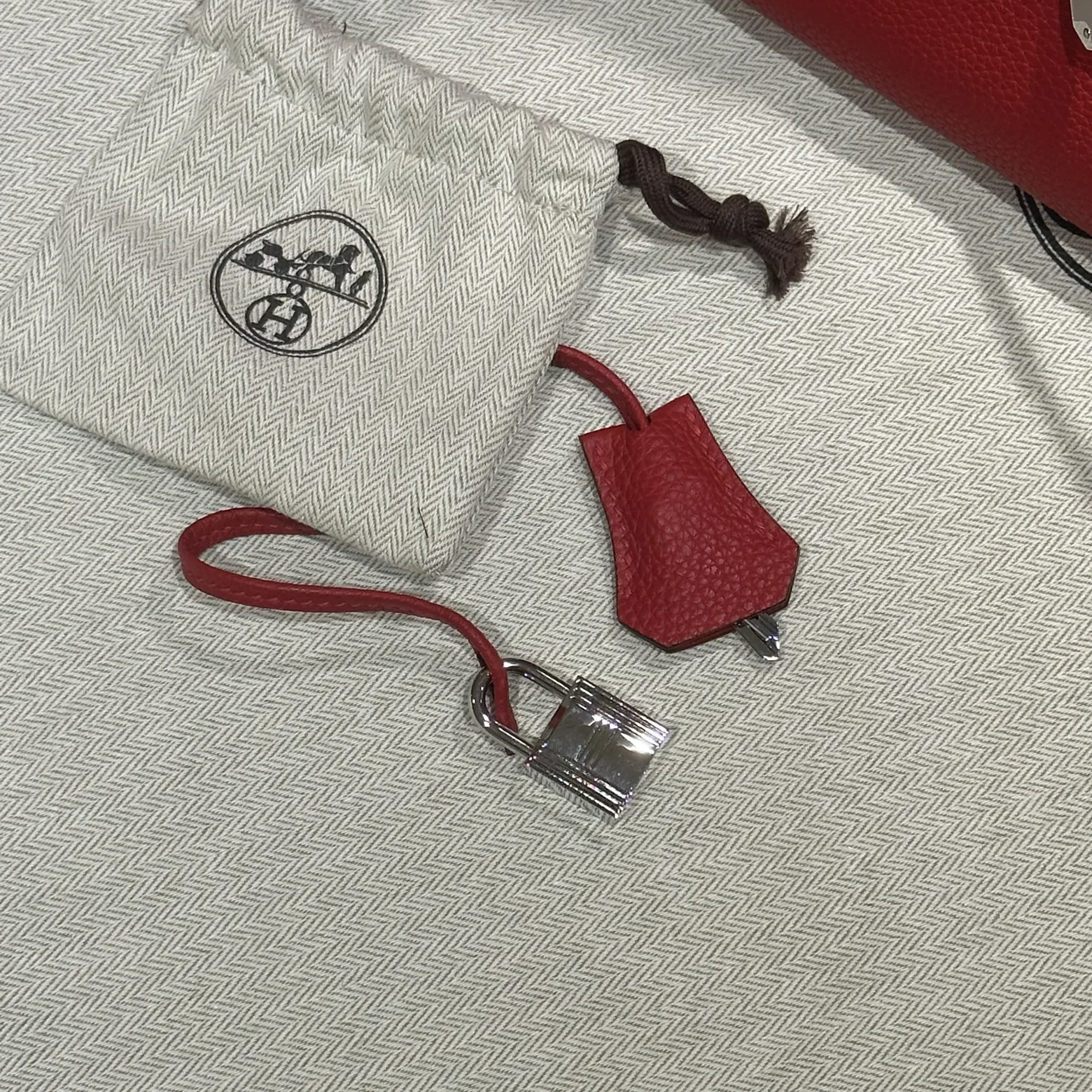 Hermes Kelly Shoulder 42 Togo Leather PHW миниатюра 8