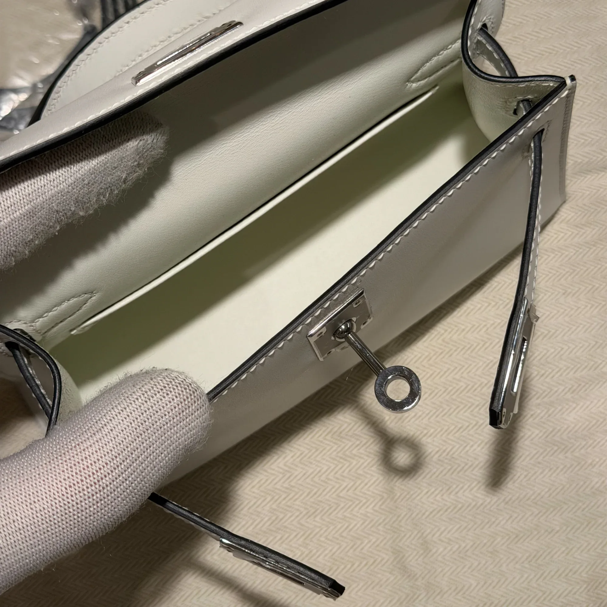 Hermes Mini Kelly 19 Box Leather PHW миниатюра 7