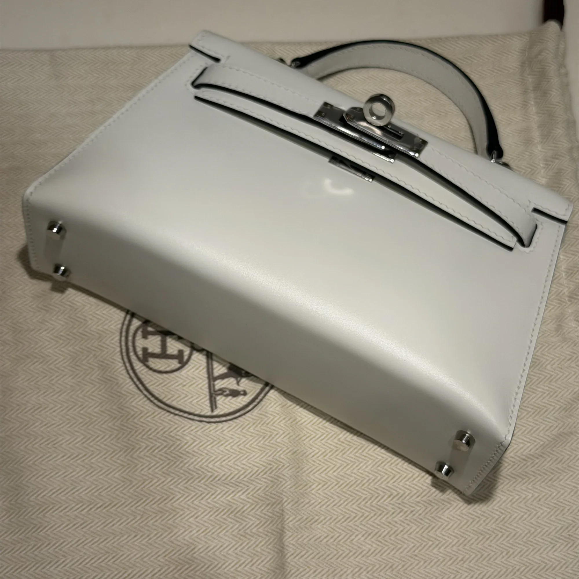 Hermes Mini Kelly 19 Box Leather PHW миниатюра 7