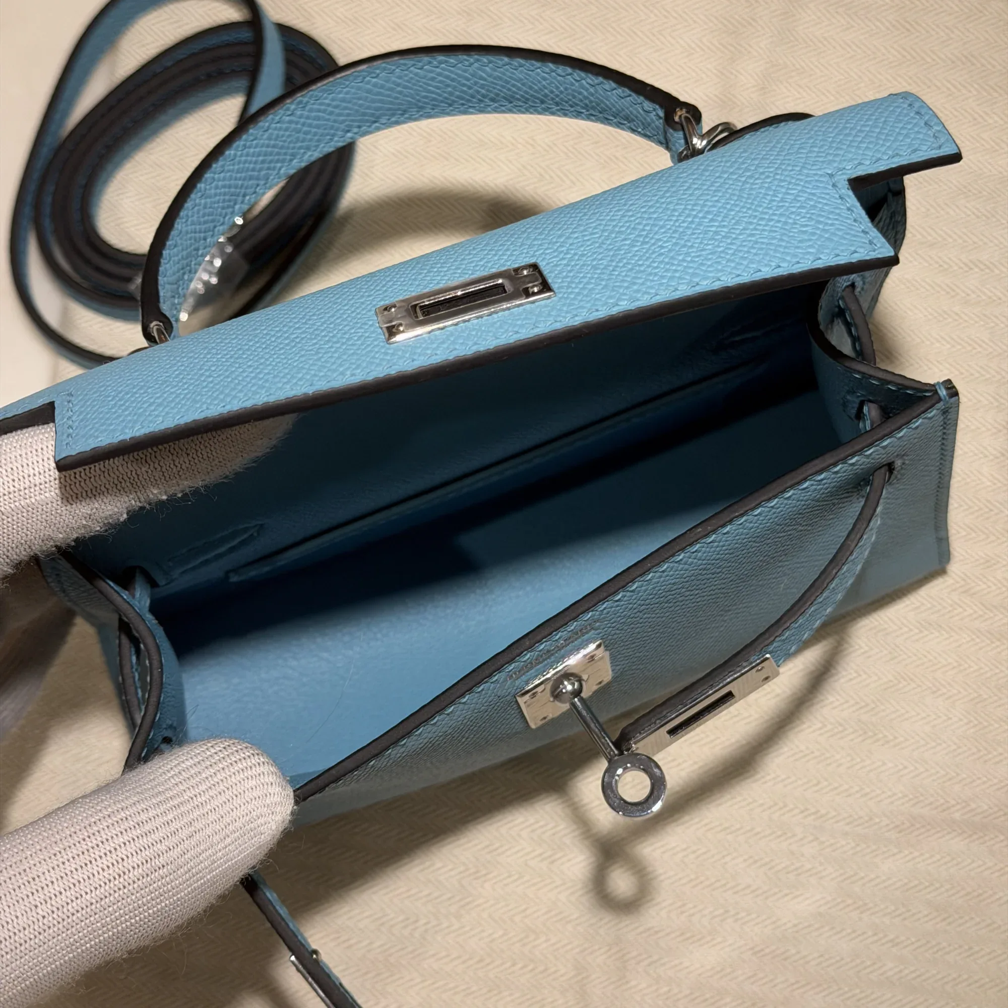 Hermes Mini Kelly 19 Epsom Leather PHW миниатюра 5