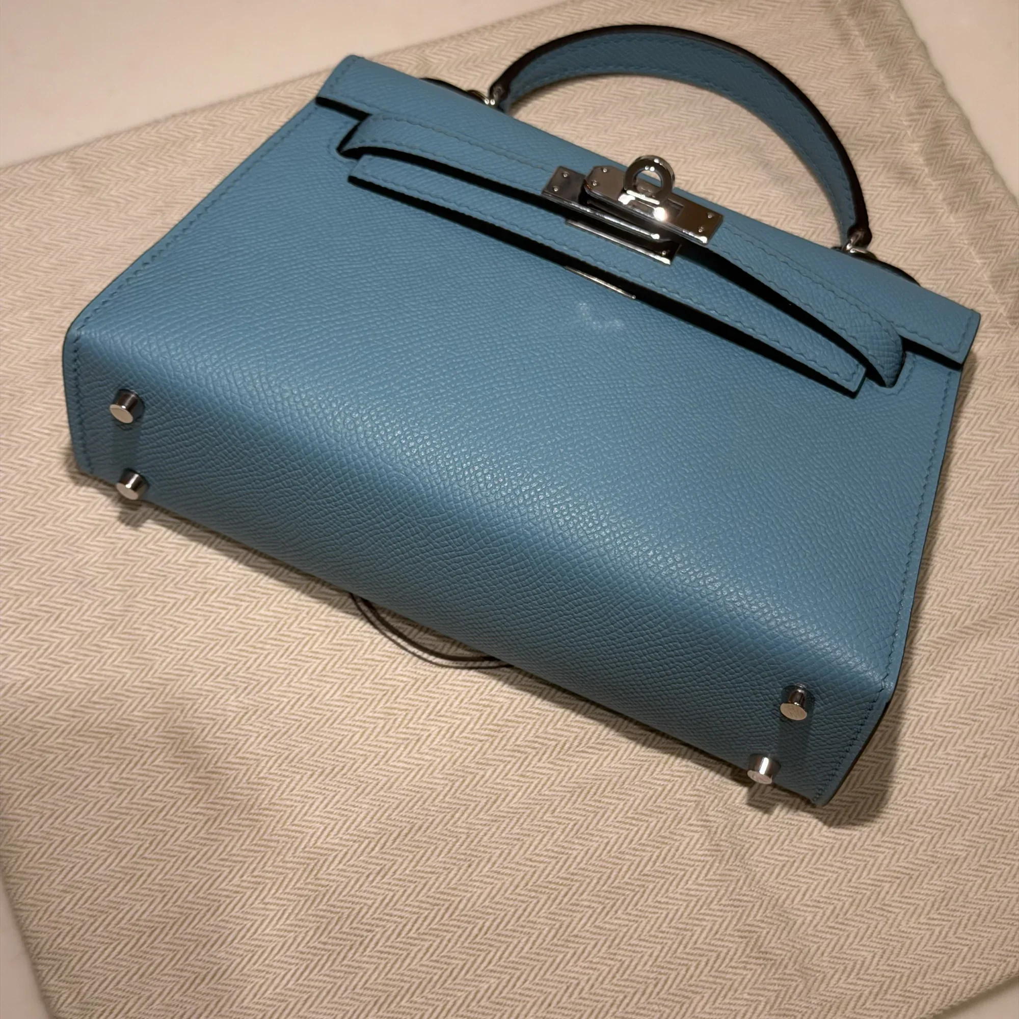 Hermes Mini Kelly 19 Epsom Leather PHW миниатюра 7
