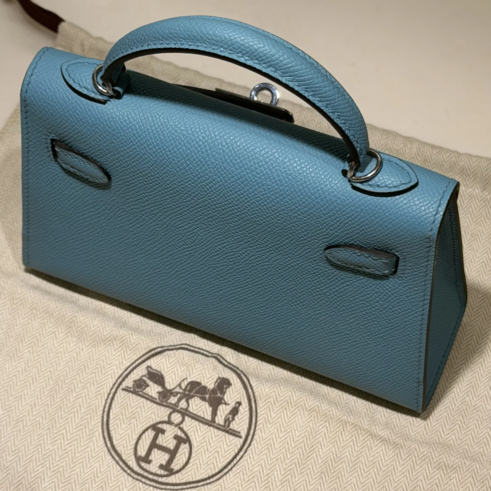 Hermes Mini Kelly 19 Epsom Leather PHW миниатюра 2