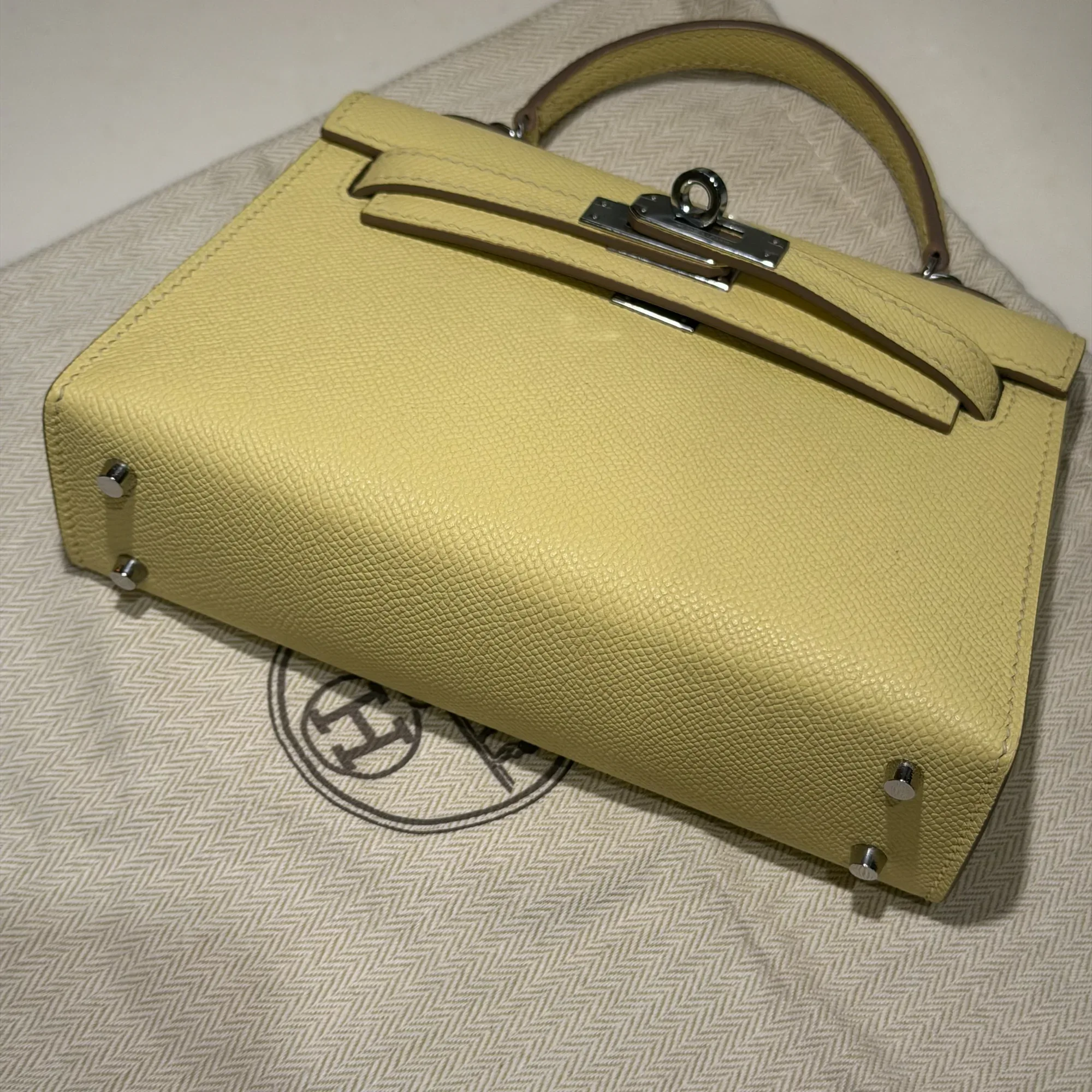 Hermes Mini Kelly 19 Epsom Leather PHW миниатюра 7