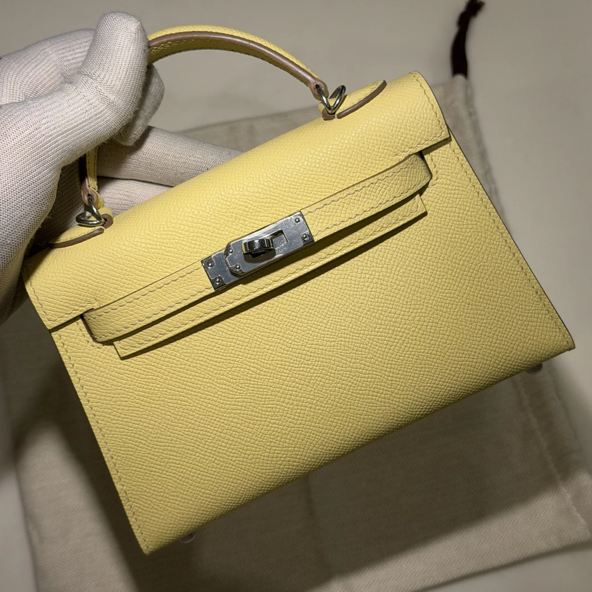 Hermes Mini Kelly 19 Epsom Leather PHW миниатюра 9